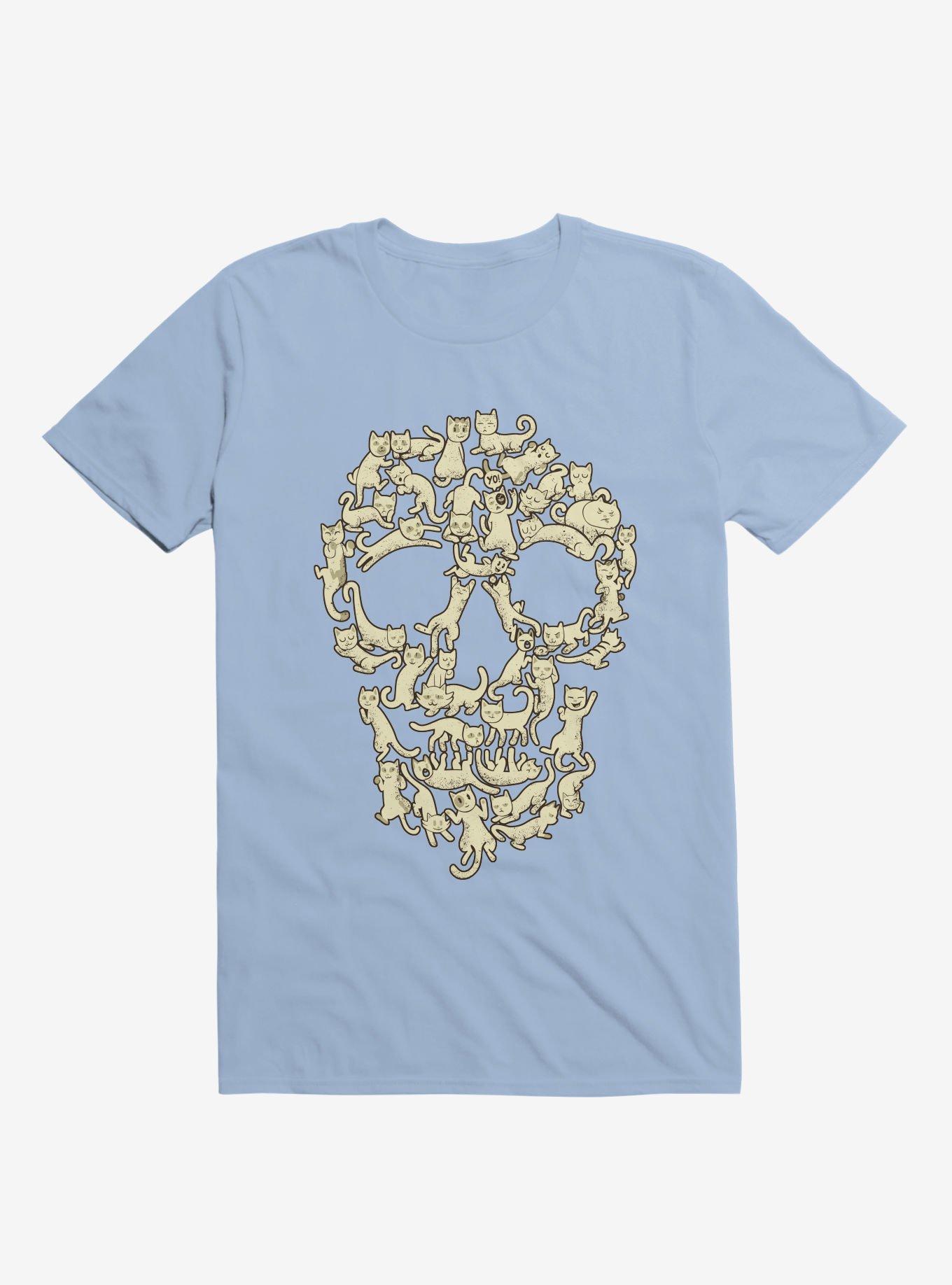 Catskull T-Shirt, LIGHT BLUE, hi-res