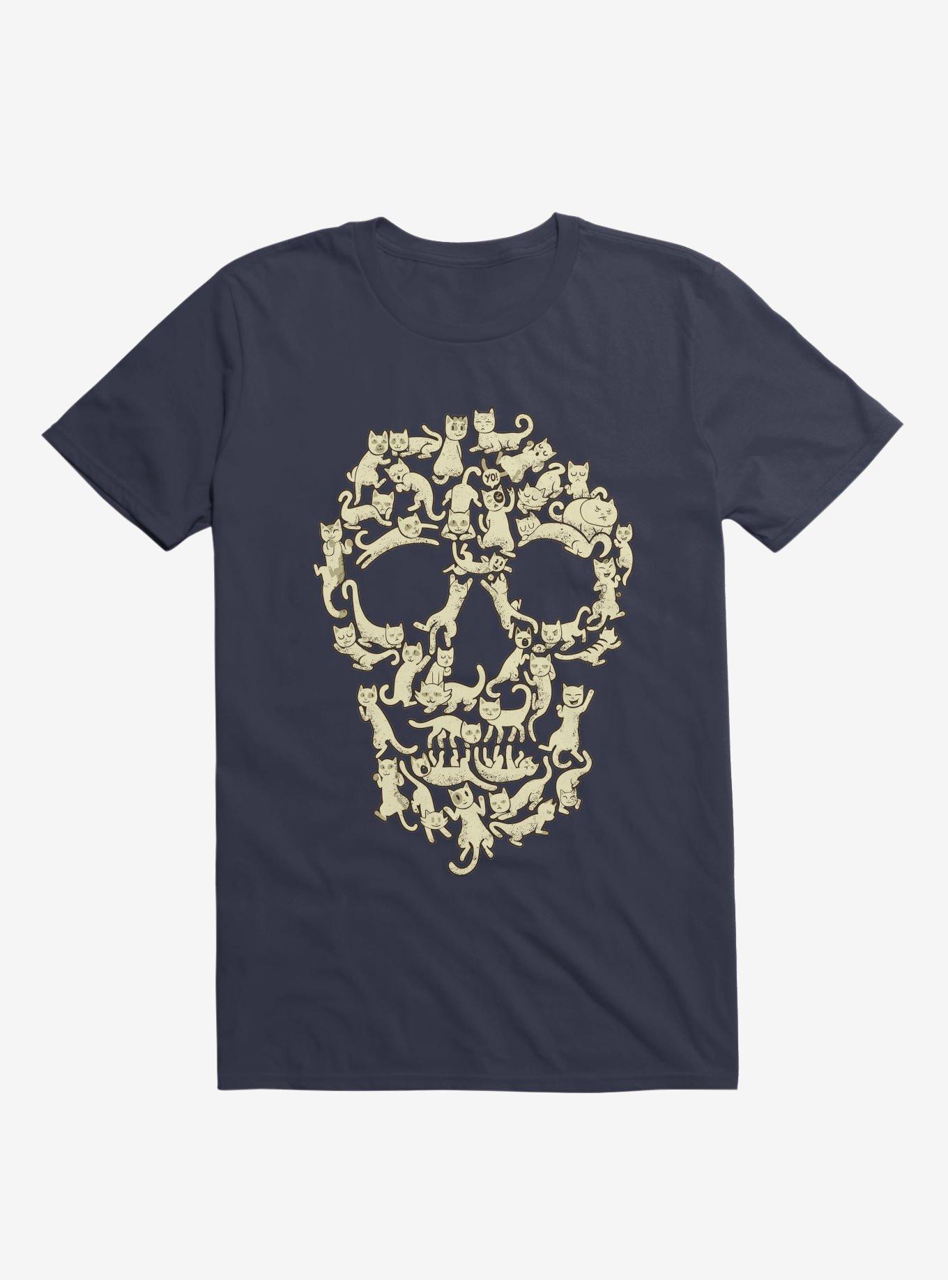 Catskull T-Shirt, NAVY, hi-res