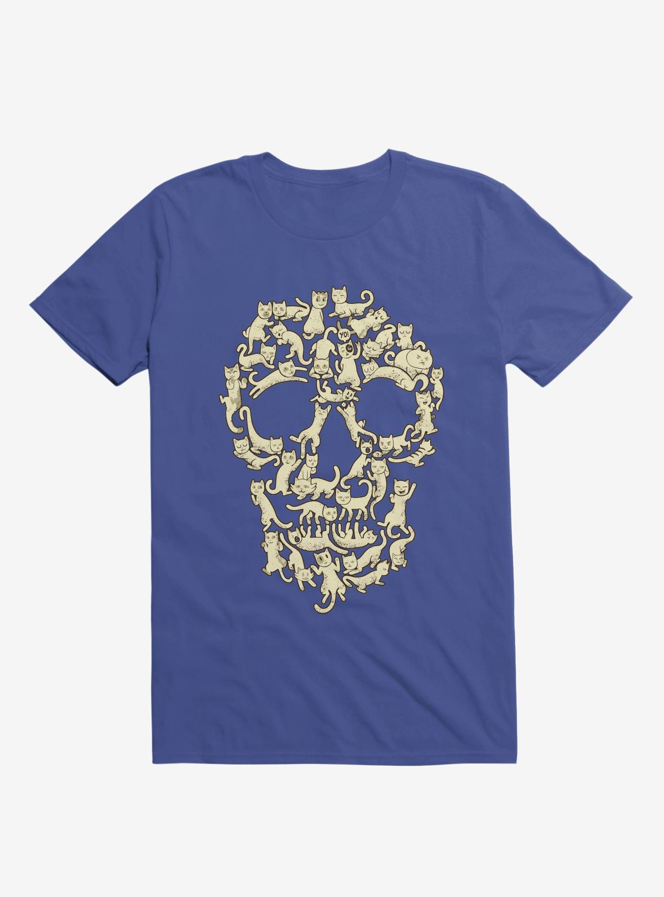 Catskull T-Shirt, ROYAL, hi-res