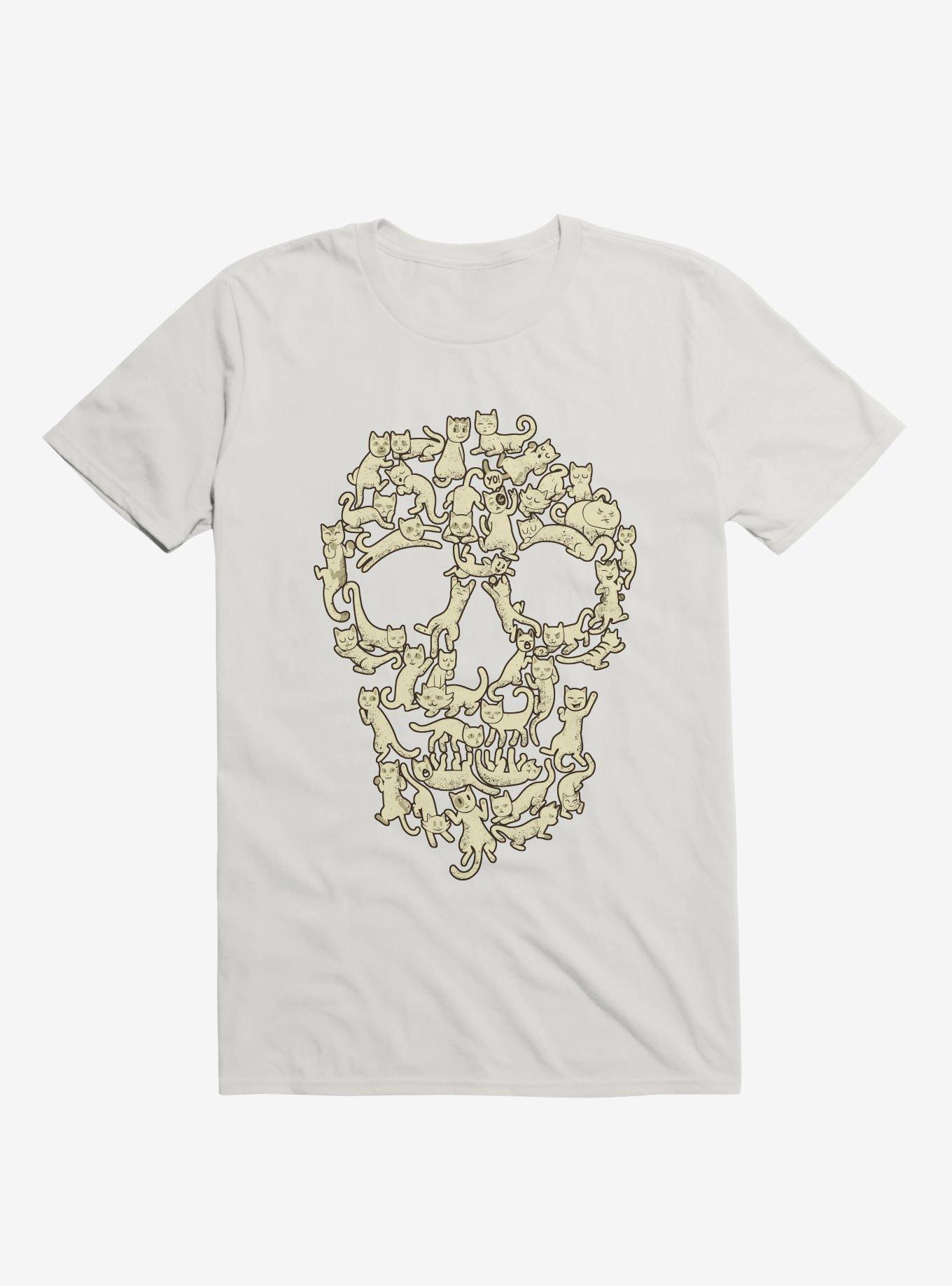 Catskull T-Shirt, WHITE, hi-res