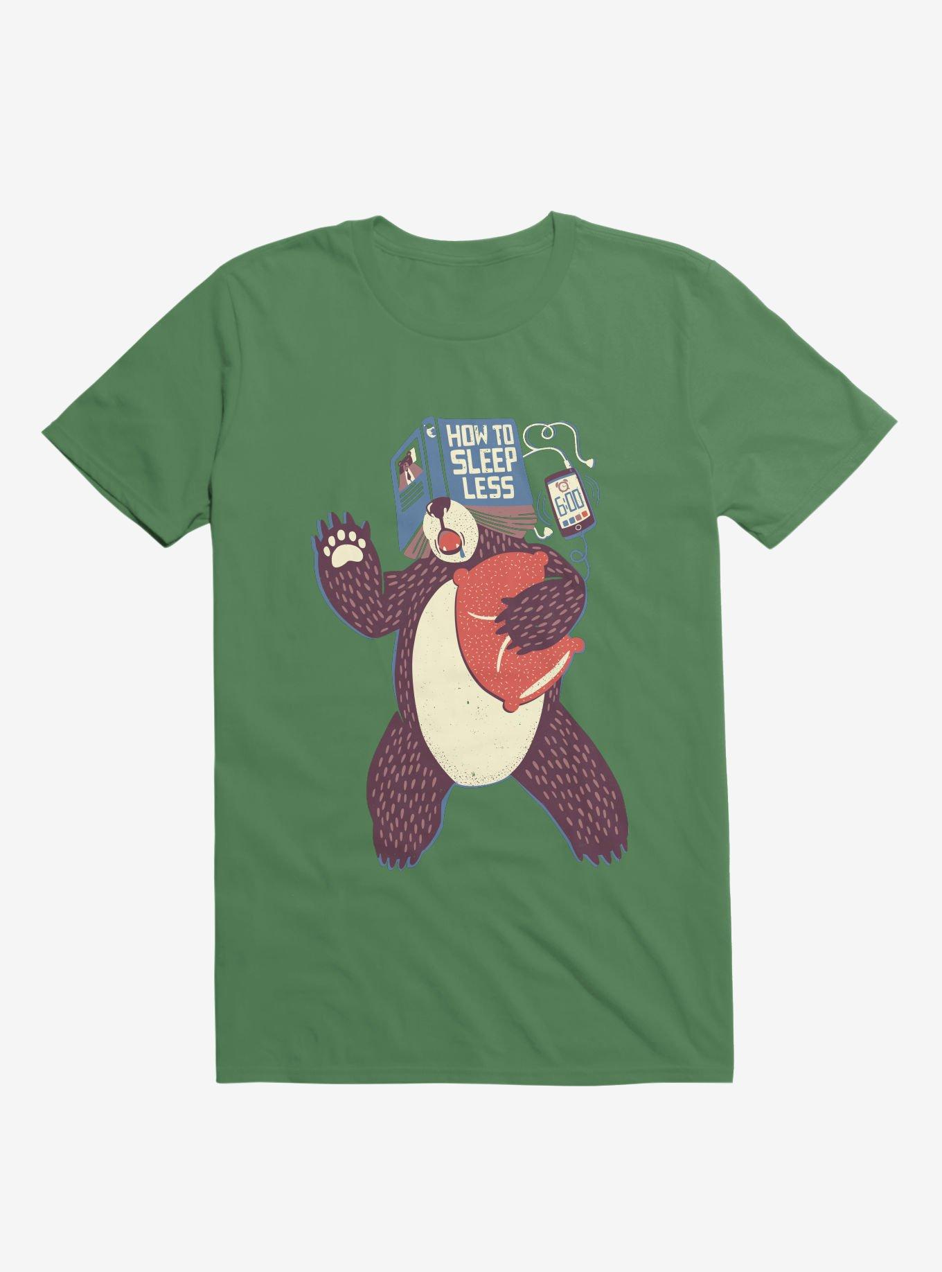 How To Sleep Less Book T-Shirt, KELLY GREEN, hi-res