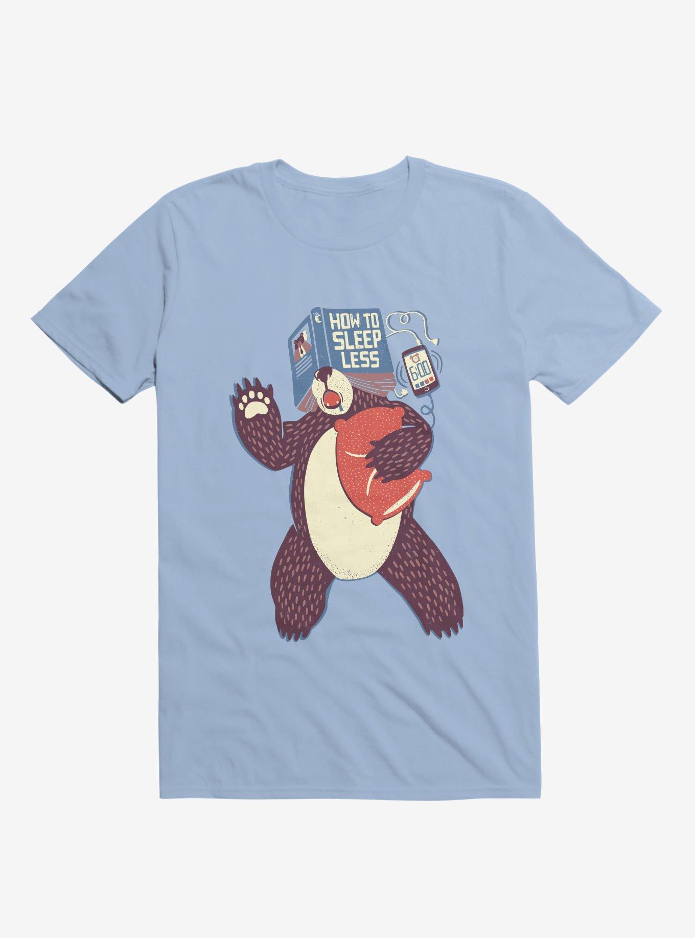 How To Sleep Less Book T-Shirt, LIGHT BLUE, hi-res