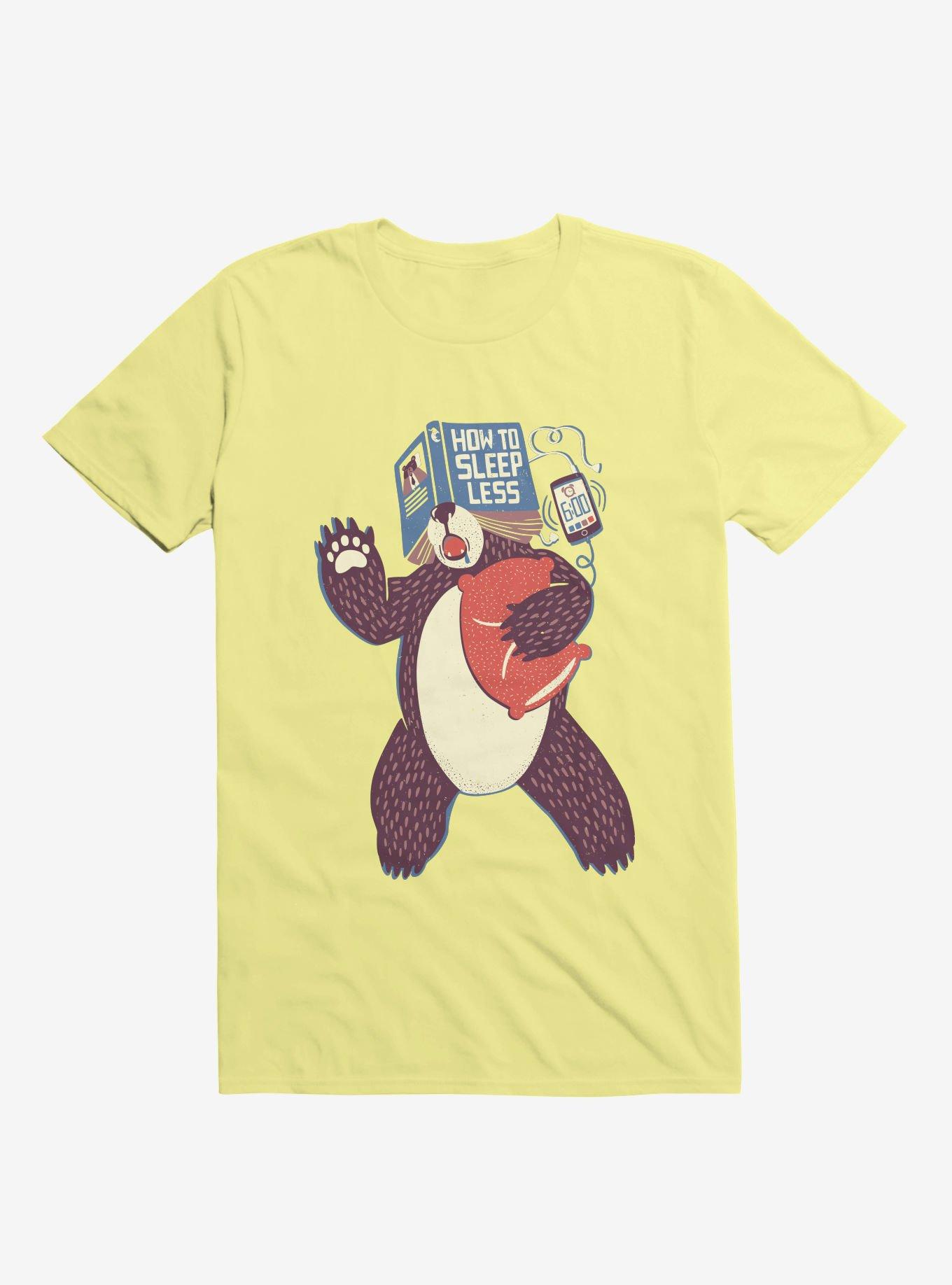 How To Sleep Less Book T-Shirt, CORN SILK, hi-res