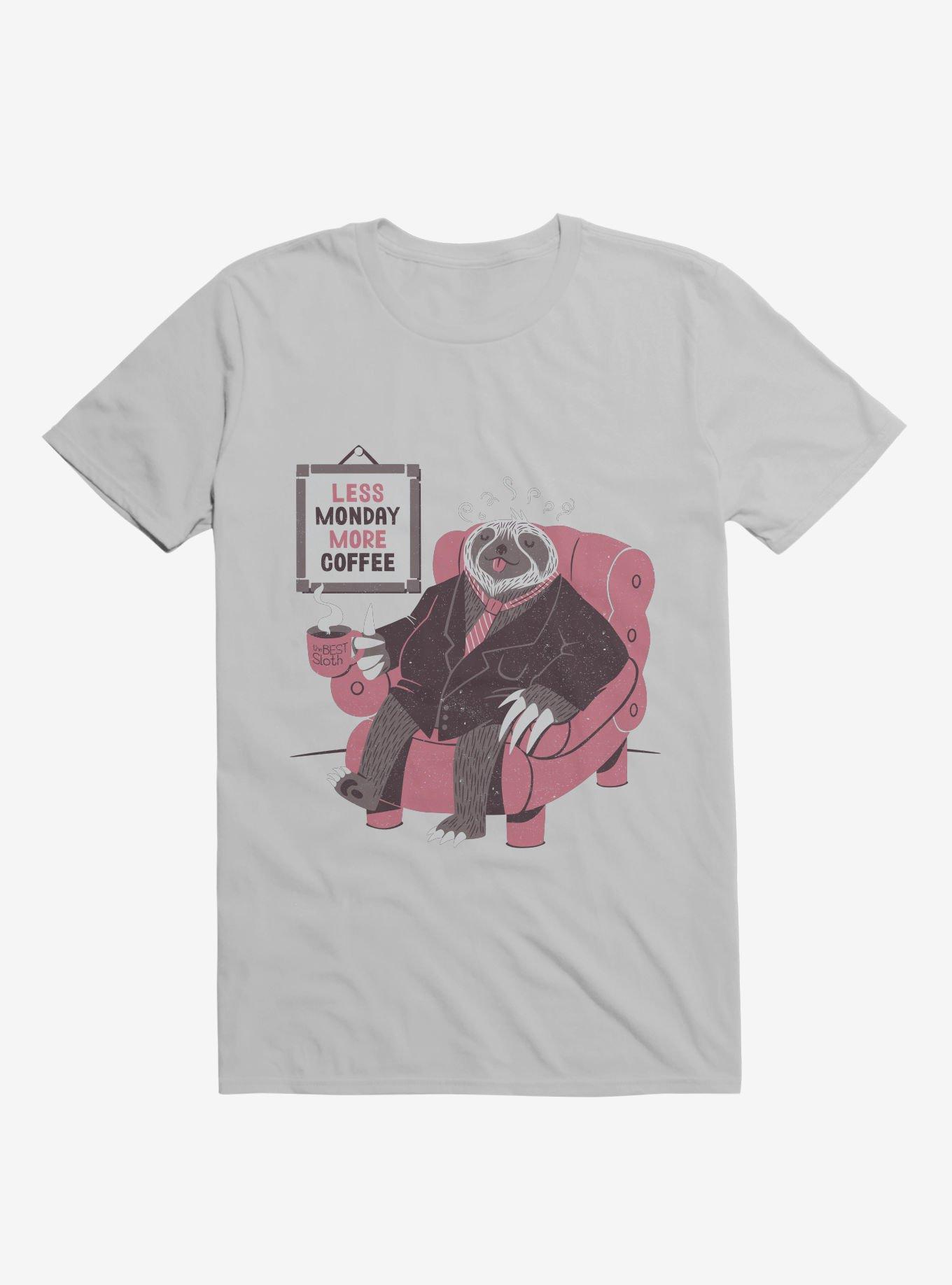 Monday Sloth T-Shirt, ICE GREY, hi-res