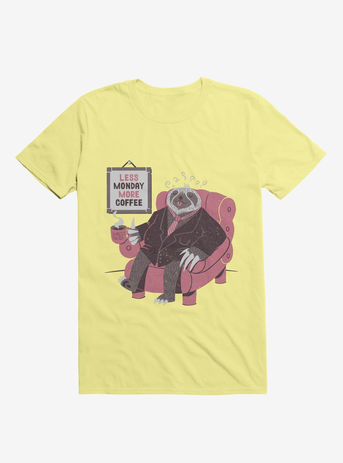 Monday Sloth T-Shirt, CORN SILK, hi-res