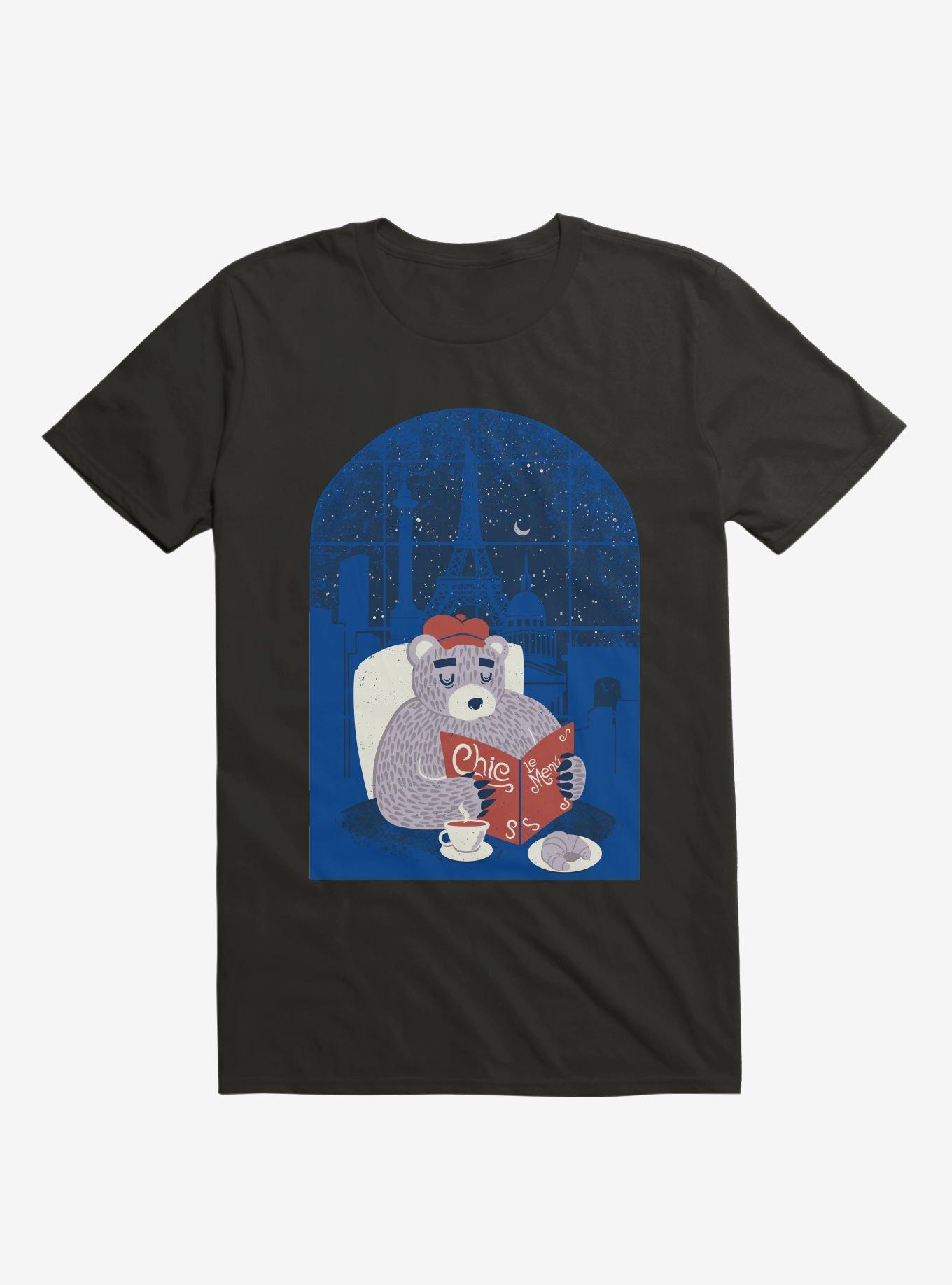 Parisian Bear T-Shirt, BLACK, hi-res