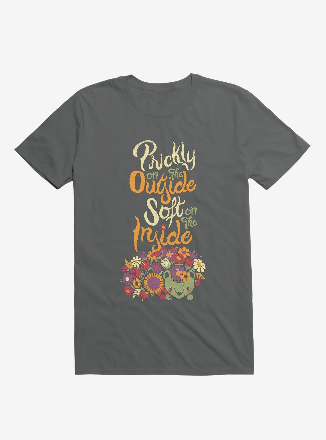 Prickly On The Outside, Soft On The Inside! Hedgehog Flower T-Shirt, , hi-res