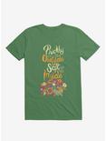 Prickly On The Outside, Soft On The Inside! Hedgehog Flower T-Shirt, KELLY GREEN, hi-res