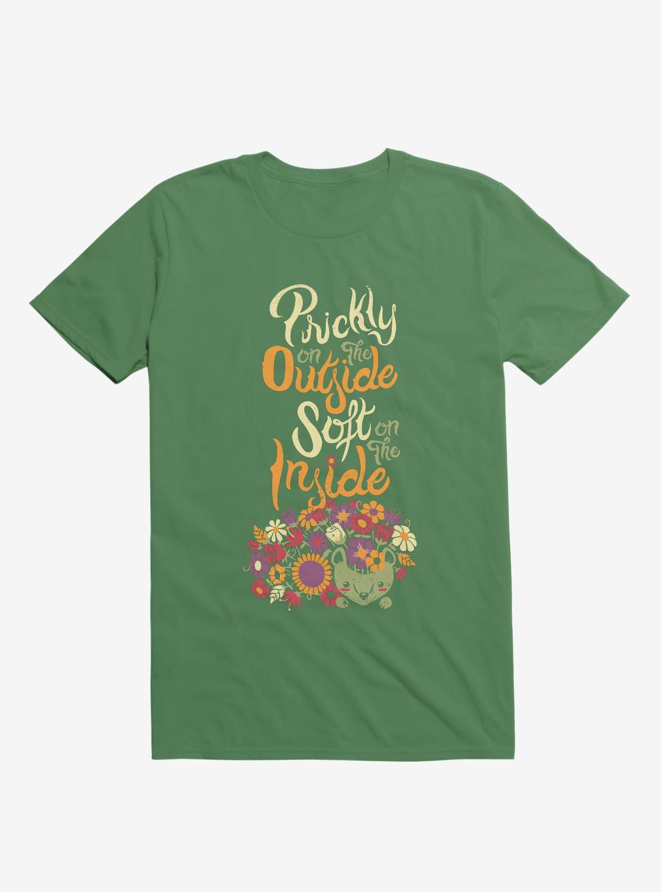 Prickly On The Outside, Soft On The Inside! Hedgehog Flower T-Shirt, , hi-res