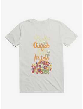 Prickly On The Outside, Soft On The Inside! Hedgehog Flower T-Shirt, , hi-res