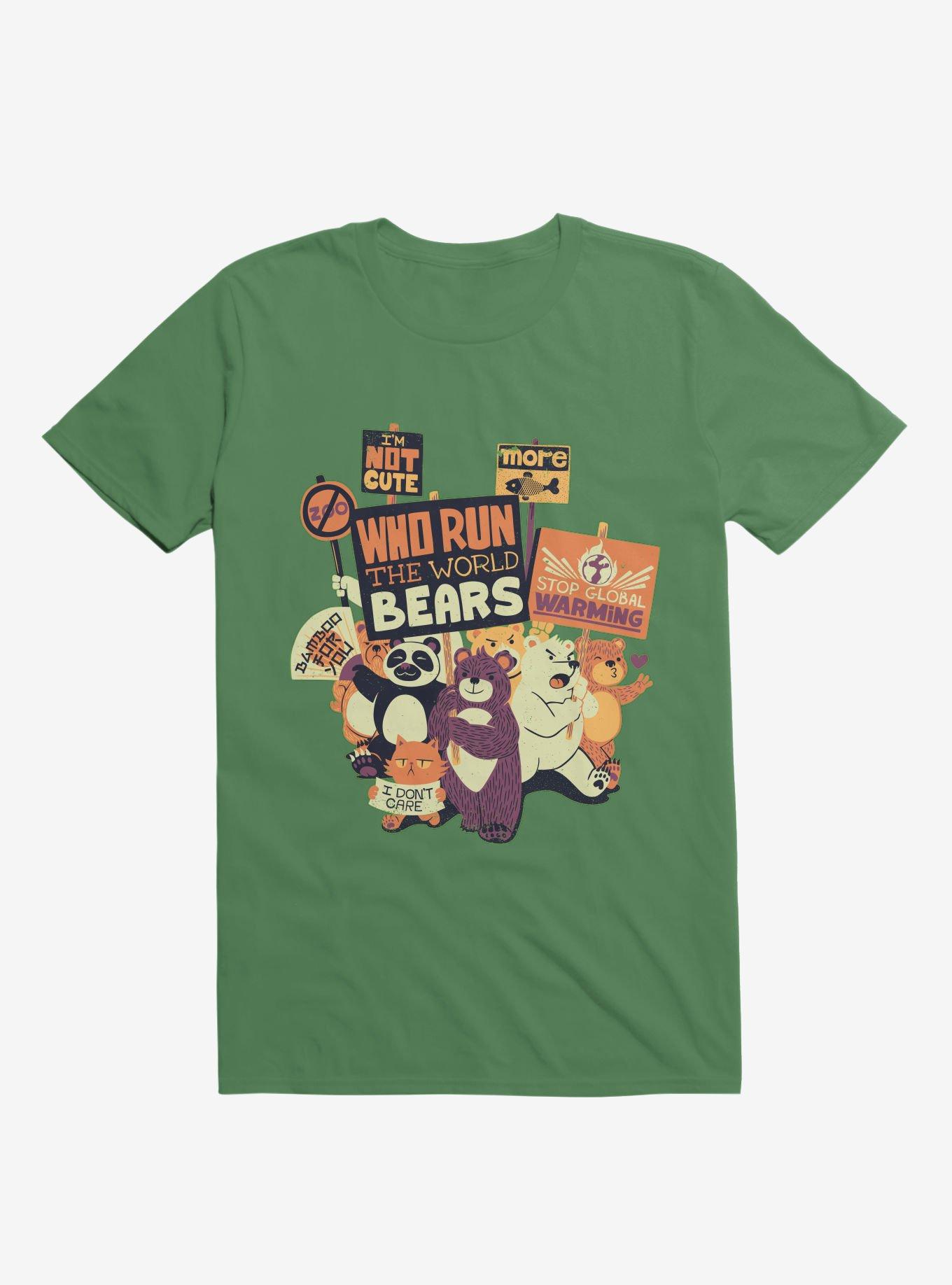 Who Run The World? Bears! T-Shirt, KELLY GREEN, hi-res