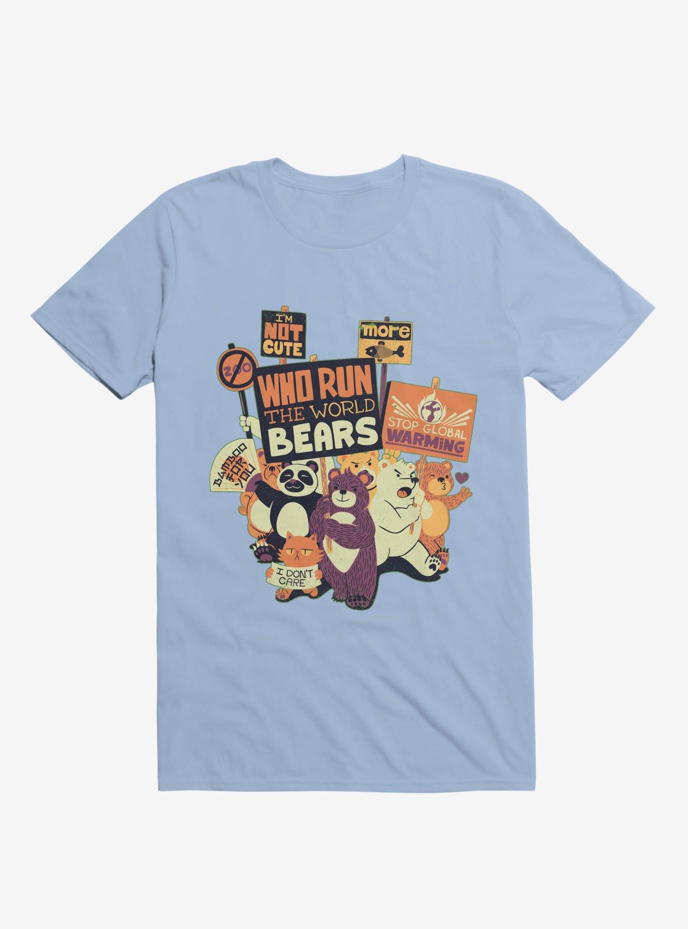 Who Run The World? Bears! T-Shirt, LIGHT BLUE, hi-res