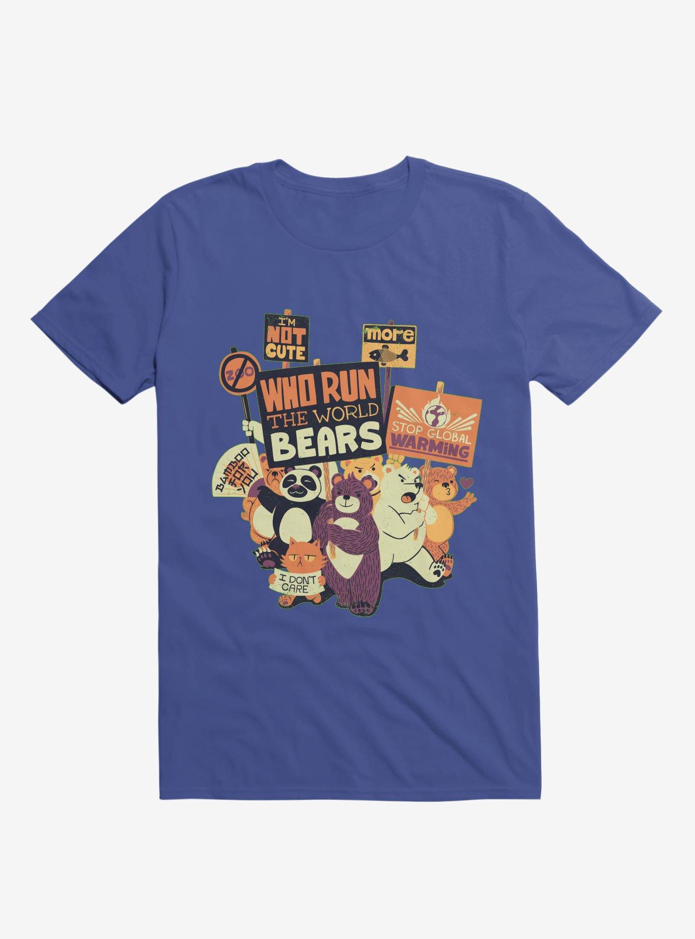 Who Run The World? Bears! T-Shirt, ROYAL, hi-res