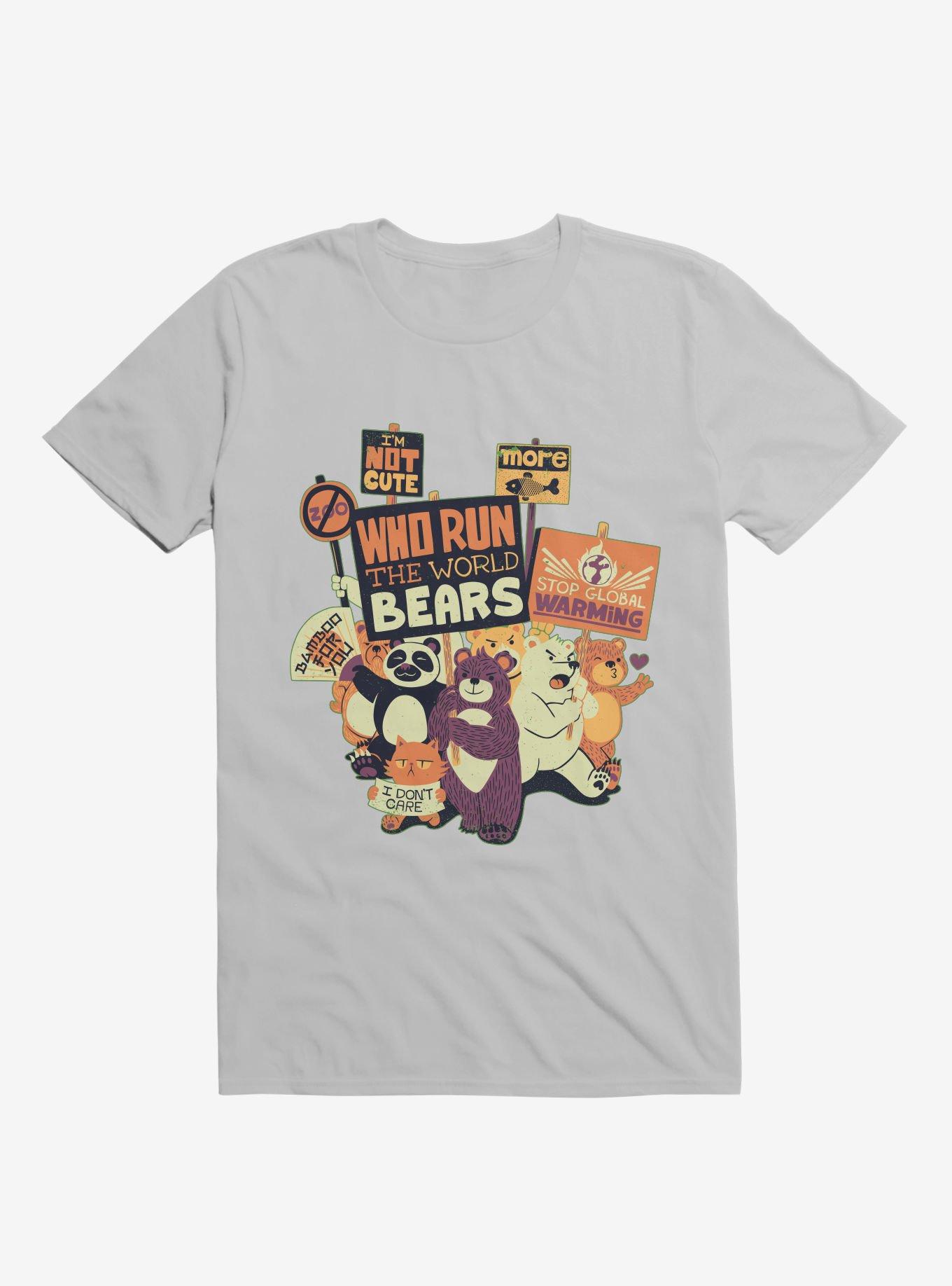 Who Run The World? Bears! T-Shirt, ICE GREY, hi-res