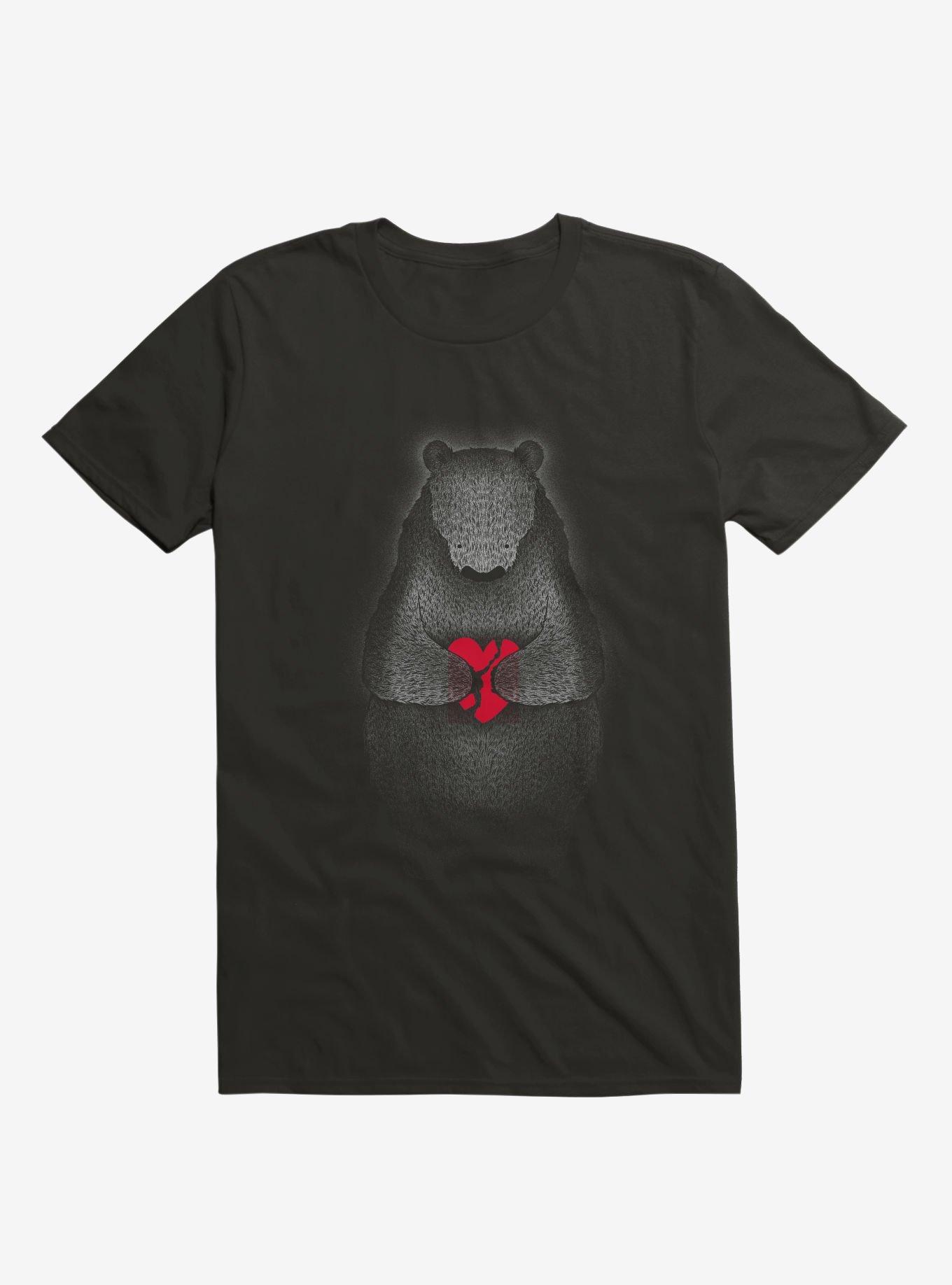 Broken T-Shirt, BLACK, hi-res