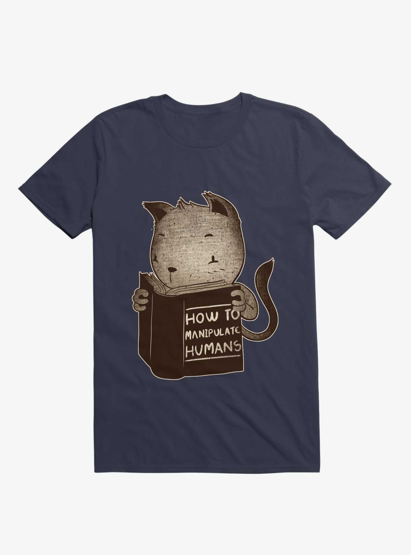Cat Book: How To Manipulate Humans T-Shirt, , hi-res