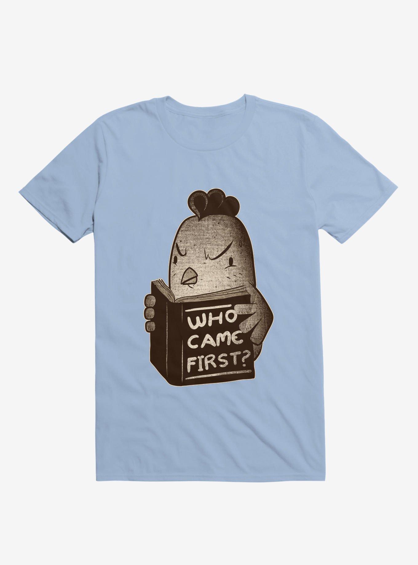 Chicken Who Came First T-Shirt, LIGHT BLUE, hi-res