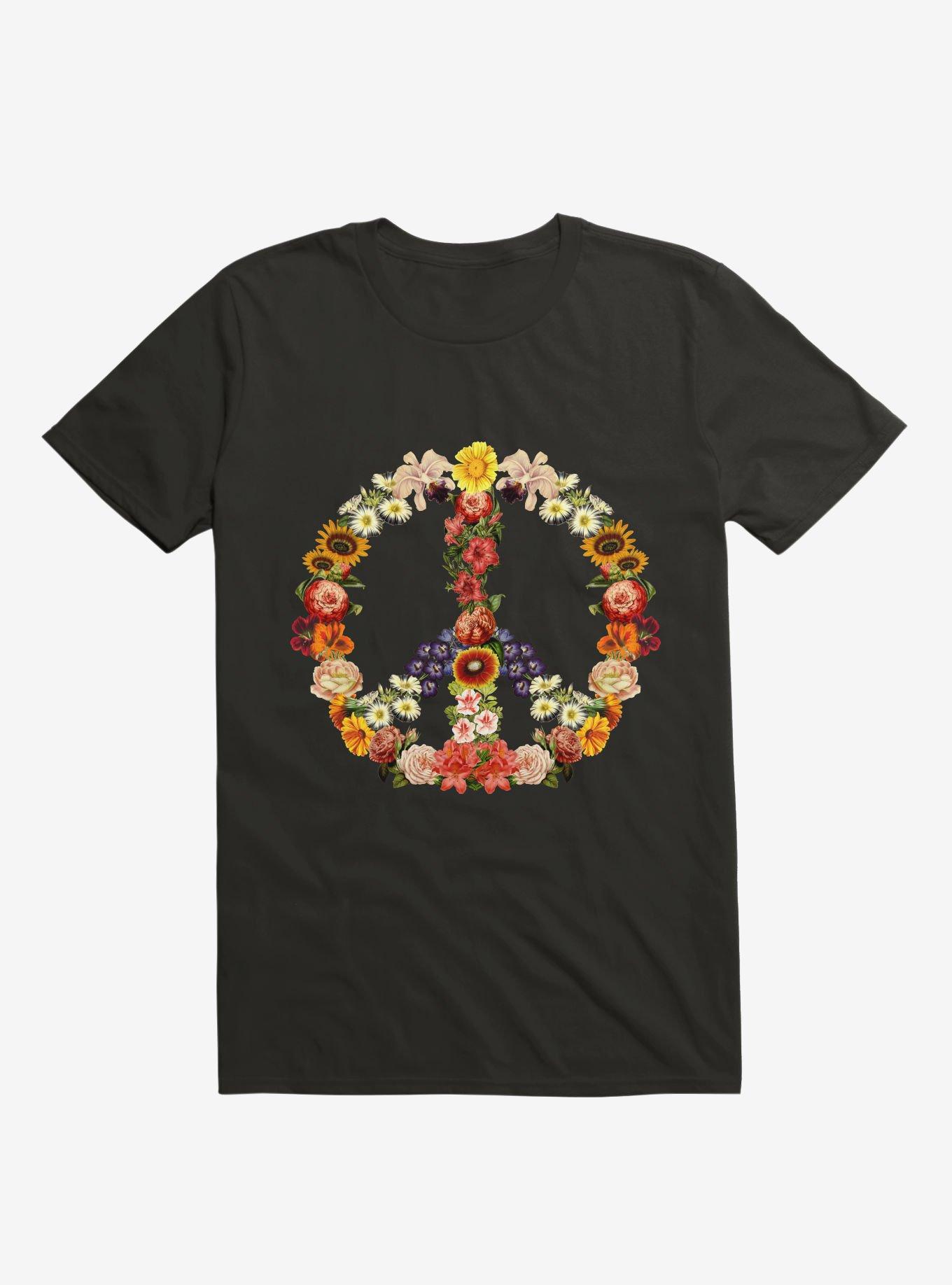 Flower Power T-Shirt, BLACK, hi-res