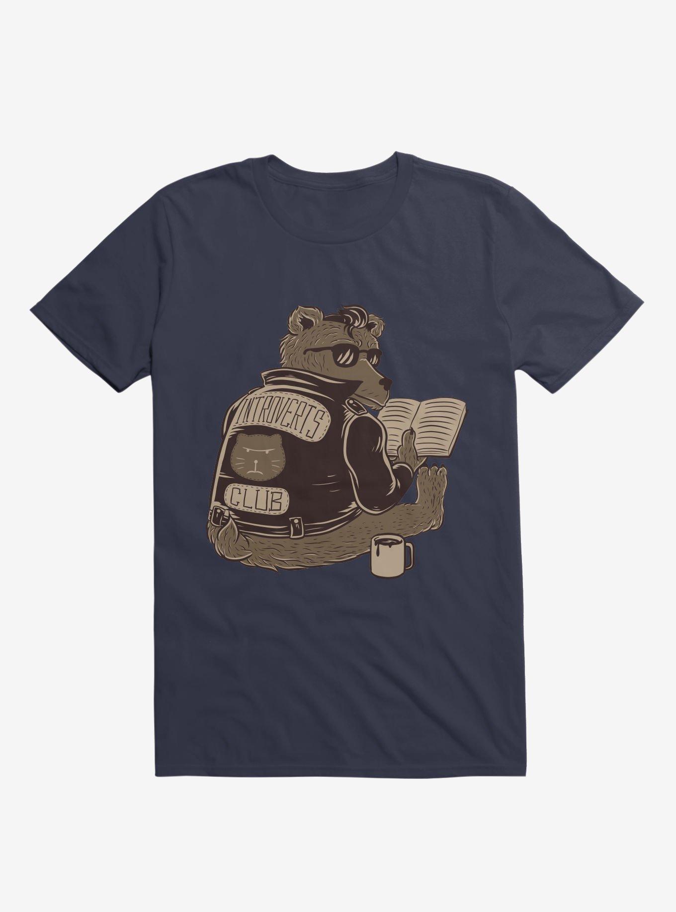 Introverts Club T-Shirt, NAVY, hi-res