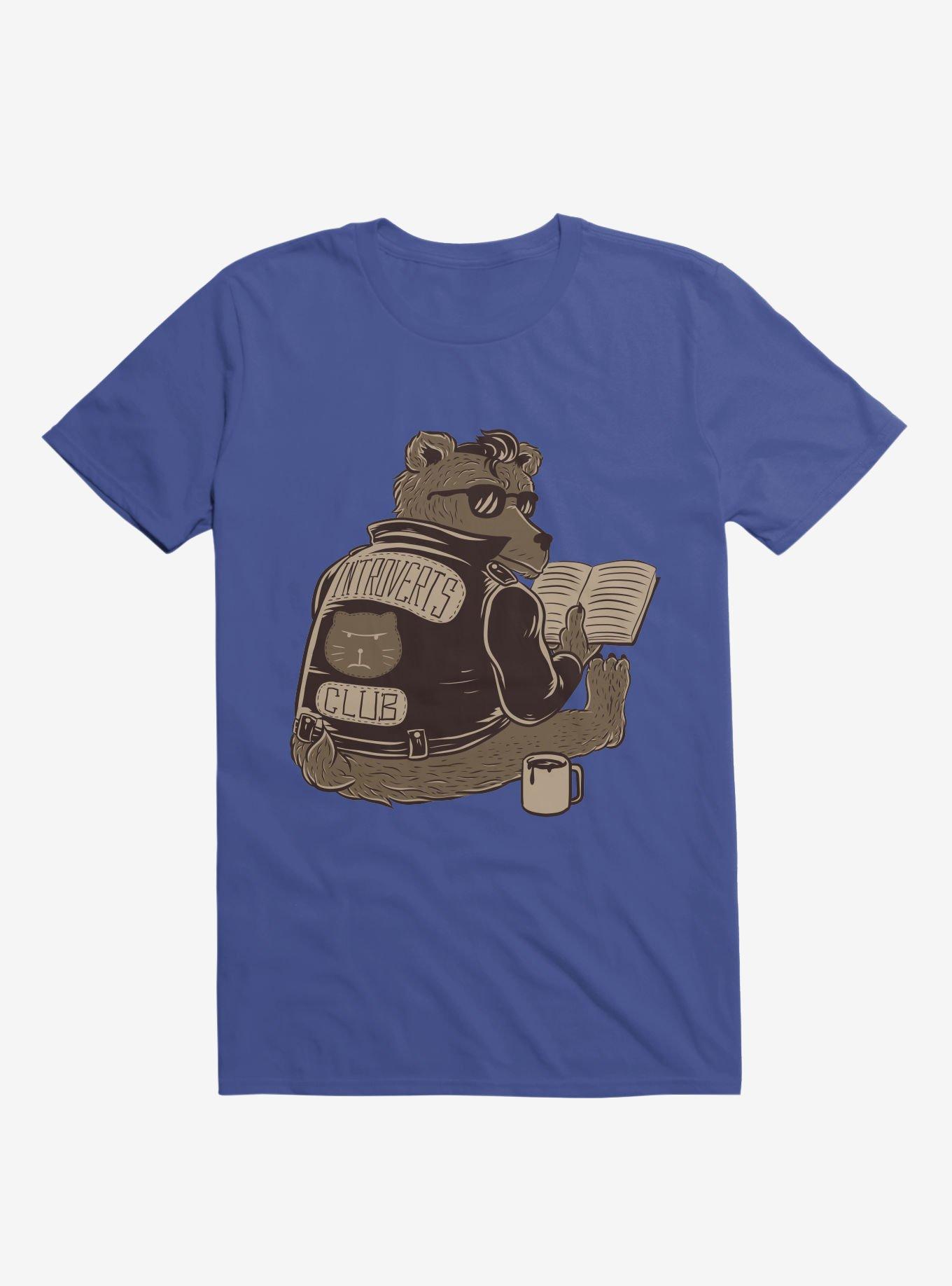 Introverts Club T-Shirt, ROYAL, hi-res