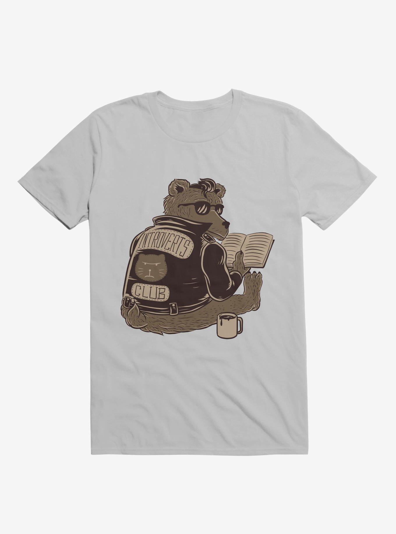 Introverts Club T-Shirt, ICE GREY, hi-res