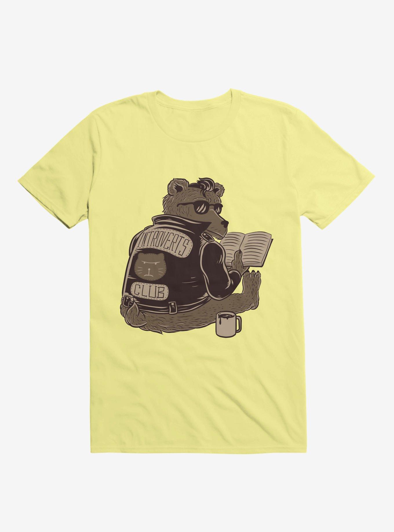 Introverts Club T-Shirt, CORN SILK, hi-res