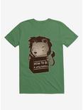Lion Book How To Be Vegetarian T-Shirt, KELLY GREEN, hi-res
