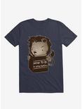 Lion Book How To Be Vegetarian T-Shirt, NAVY, hi-res