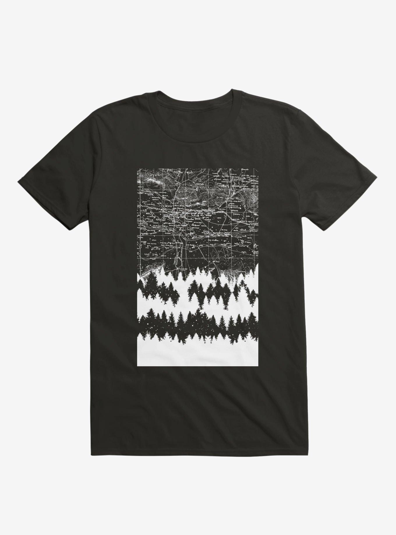 Maps Silhouette Square T-Shirt, , hi-res