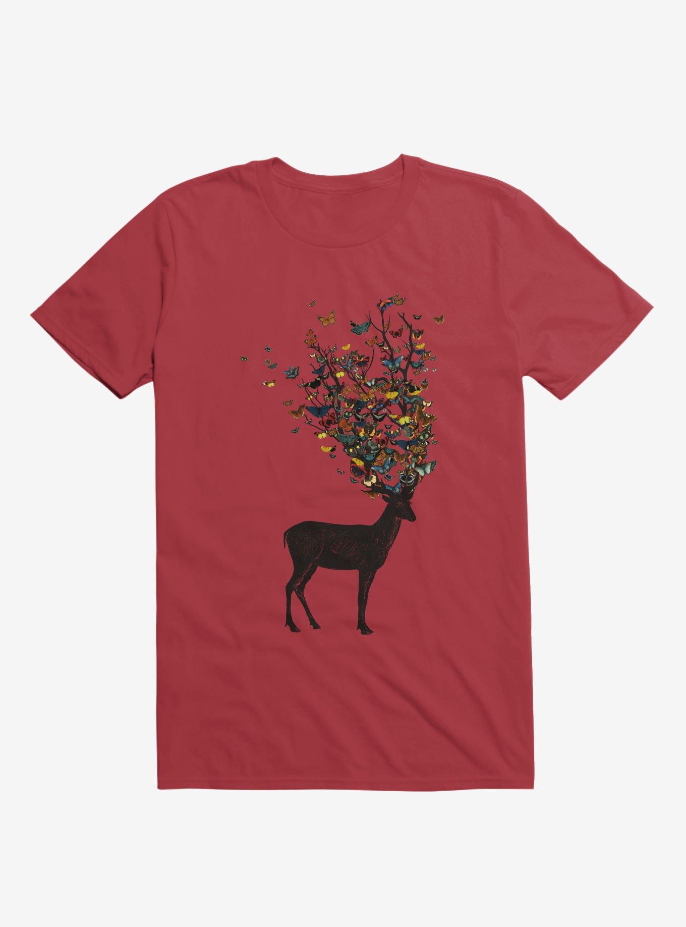 Wild Nature T-Shirt, RED, hi-res