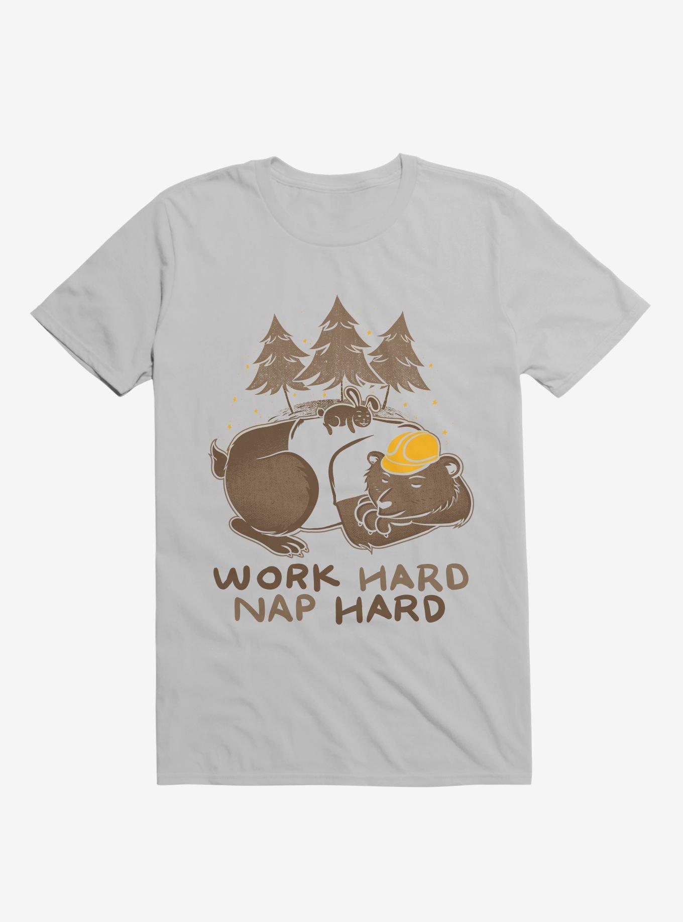 Work Hard Nap Hard T-Shirt, ICE GREY, hi-res