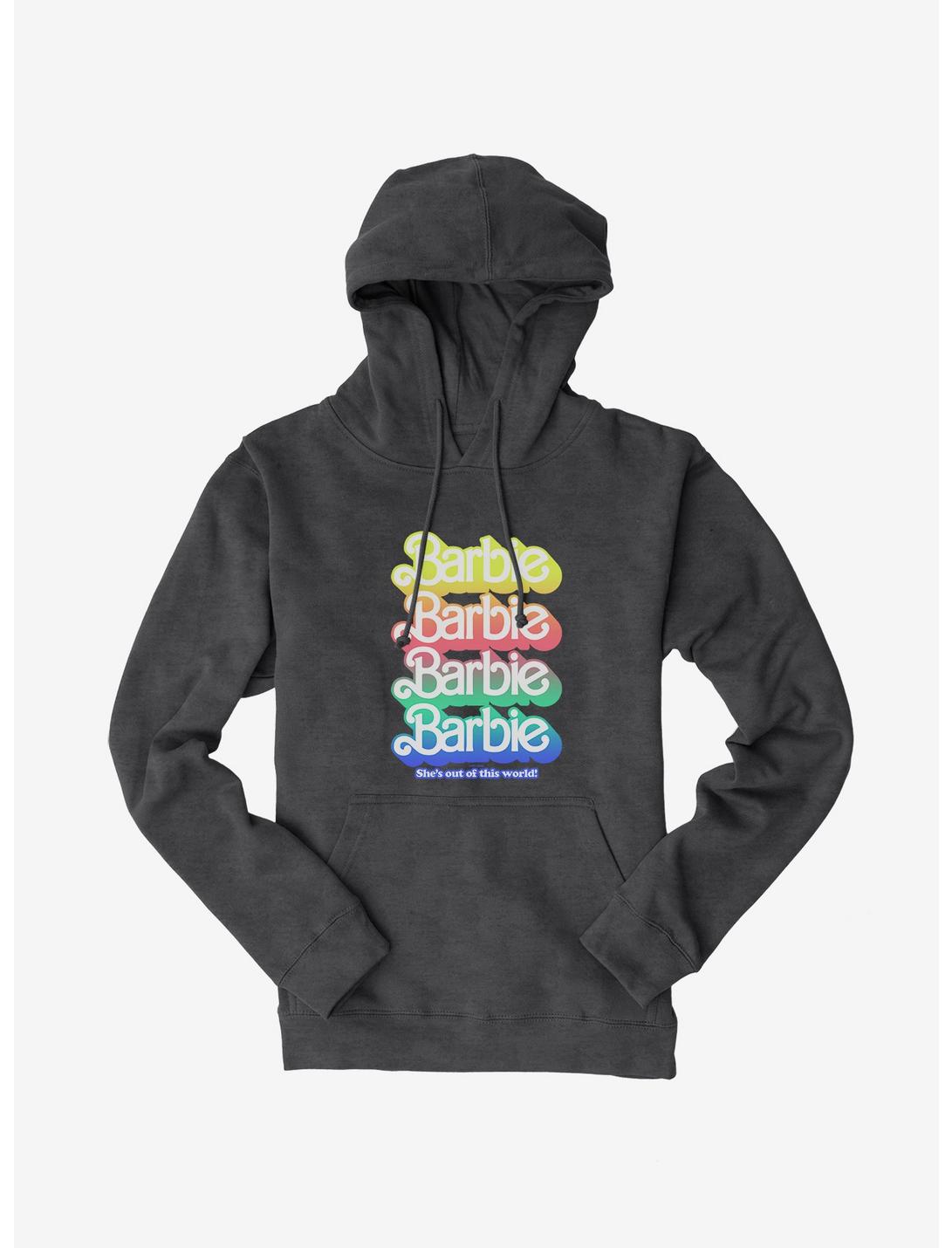 Barbie Pastel Rainbow She's Out Of This World Logo Hoodie, , hi-res