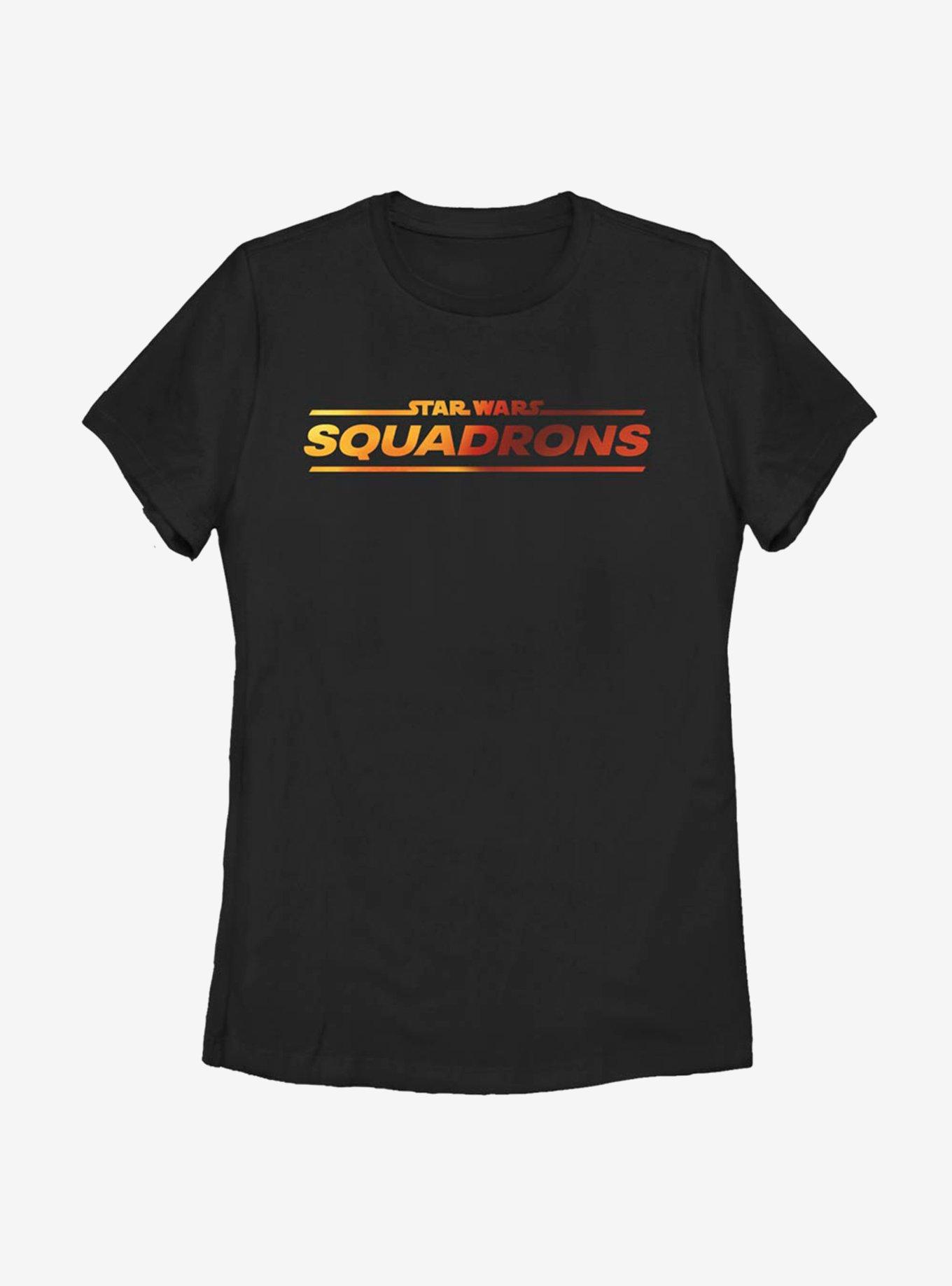 Star Wars Squadron Logo Womens T-Shirt, BLACK, hi-res