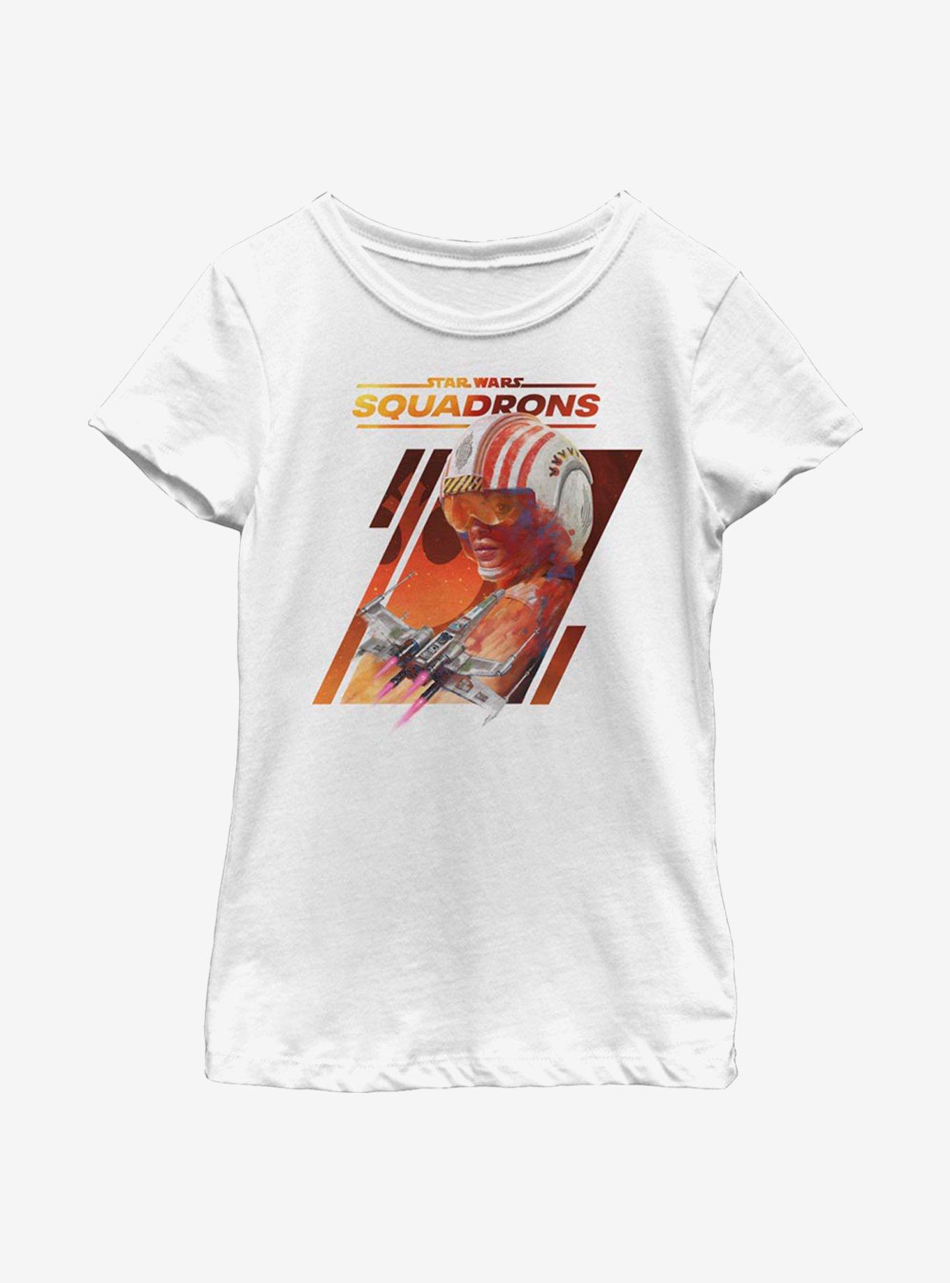 Star Wars Squadrons Rebel Youth Girls T-Shirt, WHITE, hi-res