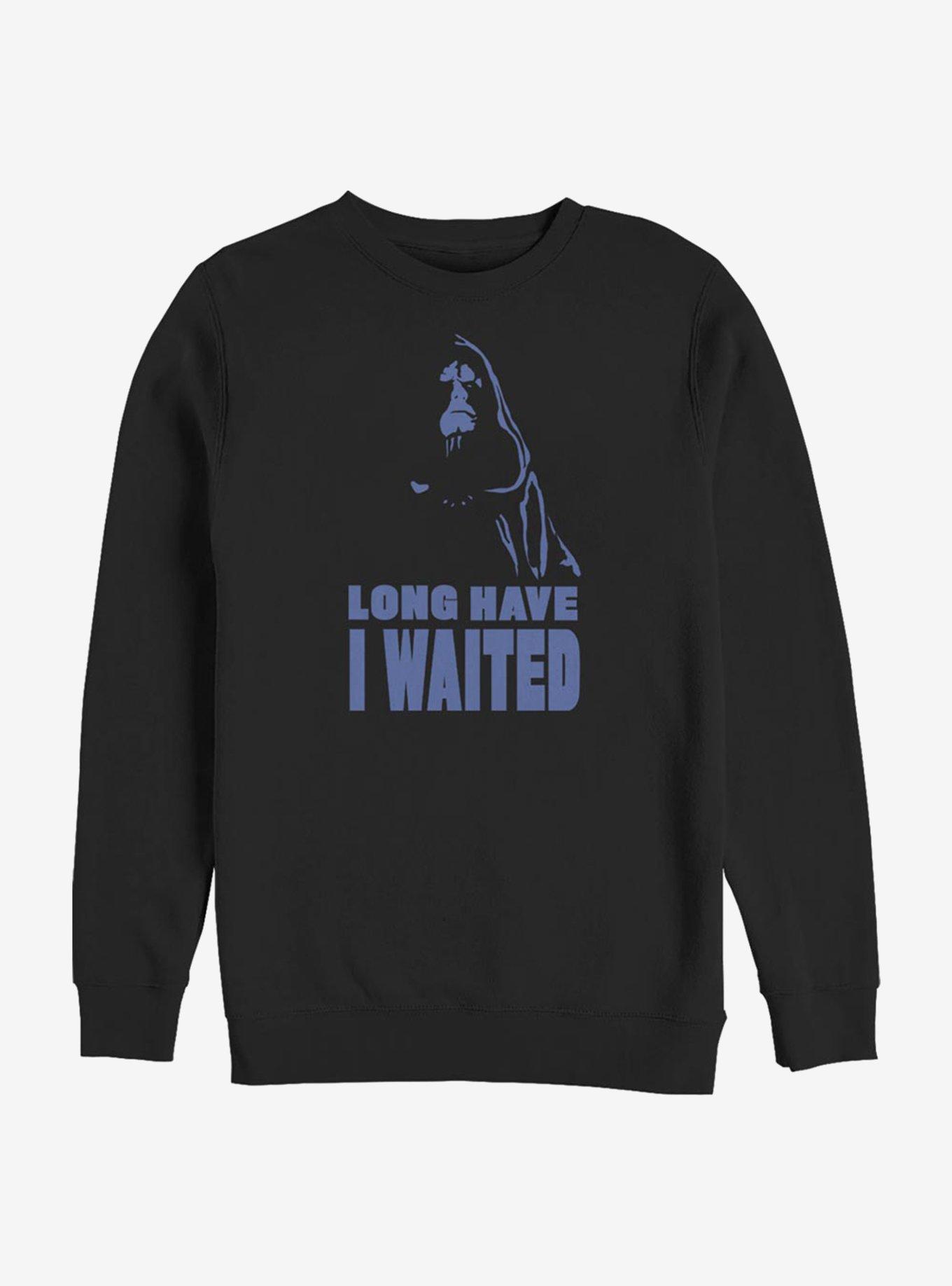 Star Wars: The Rise Of Skywalker Long Have I Waited Sweatshirt, BLACK, hi-res