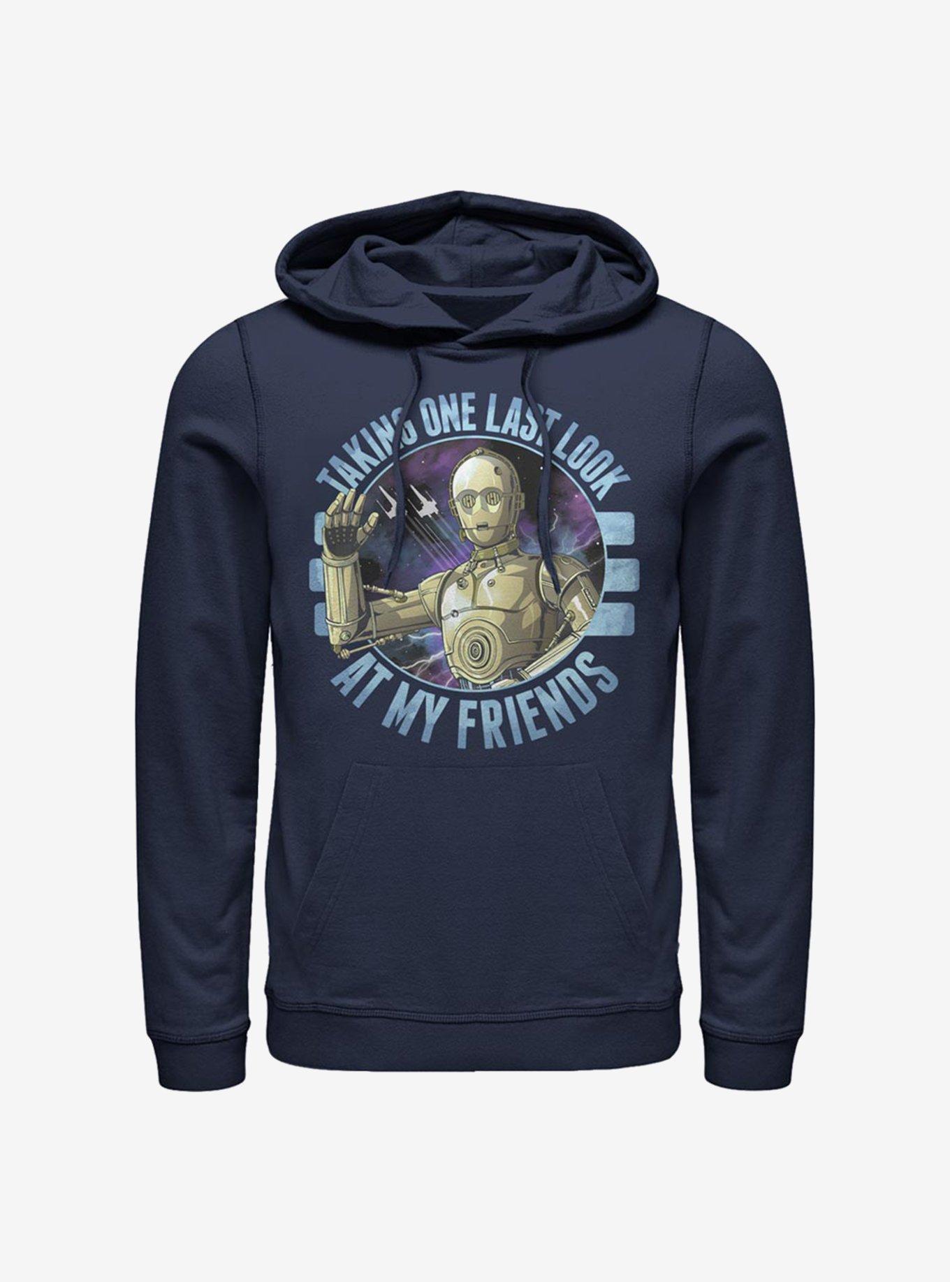 Star Wars: The Rise Of Skywalker Bye C3PO Hoodie, NAVY, hi-res