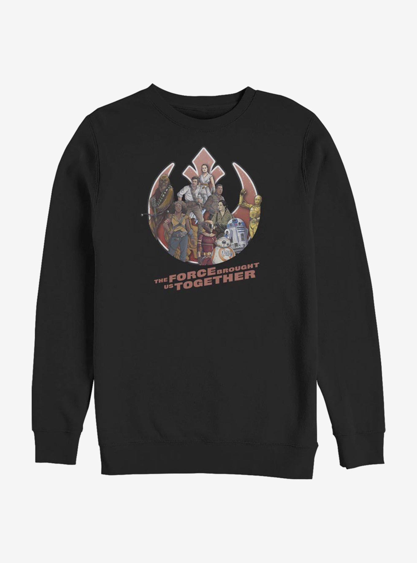 Star Wars: The Rise Of Skywalker Rebel Together Sweatshirt, BLACK, hi-res