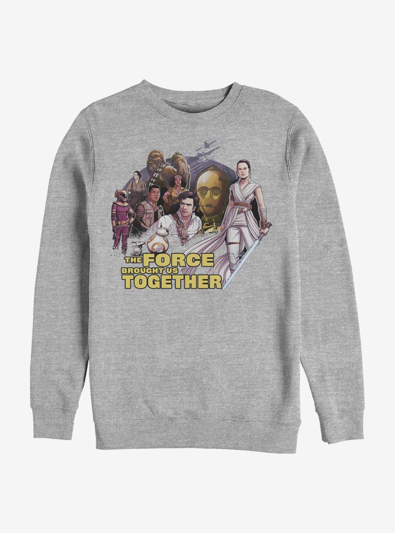 Star Wars: The Rise Of Skywalker Together Characters Sweatshirt, ATH HTR, hi-res