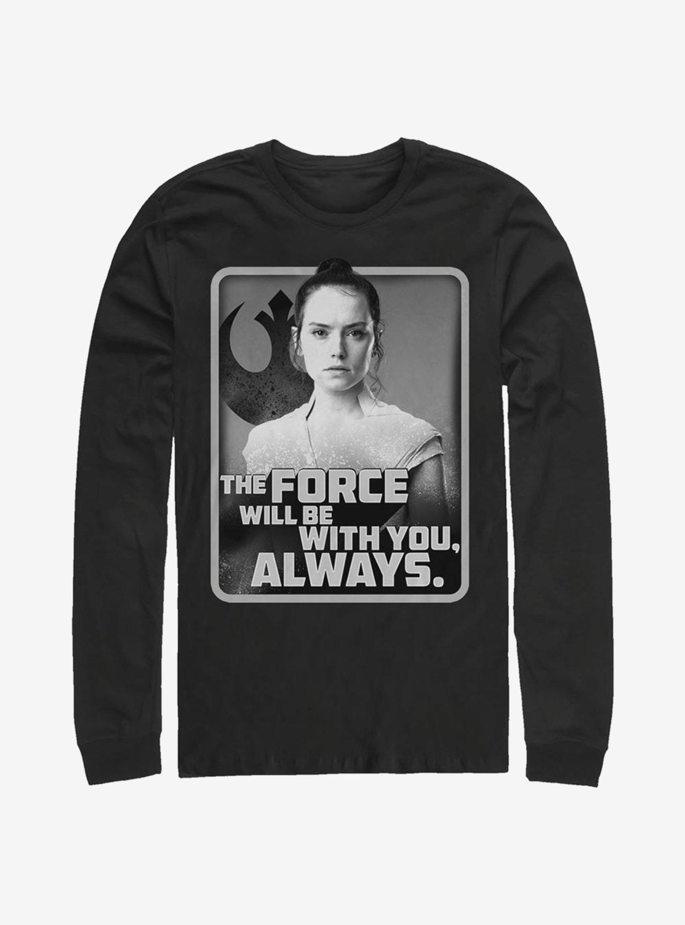 Star Wars: The Rise Of Skywalker With You Rey Long-Sleeve T-Shirt, , hi-res