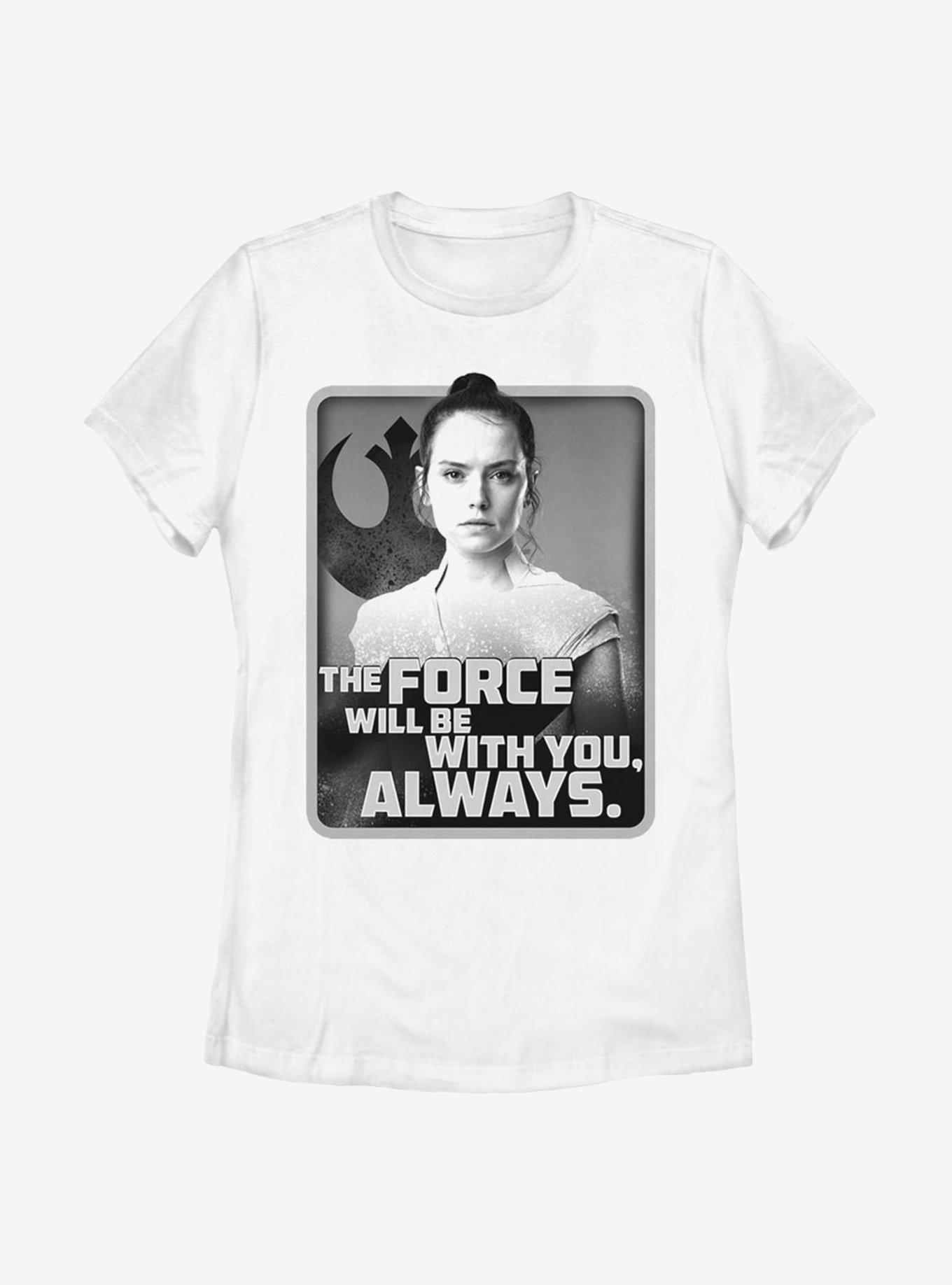 Star Wars: The Rise Of Skywalker With You Rey Womens T-Shirt, WHITE, hi-res