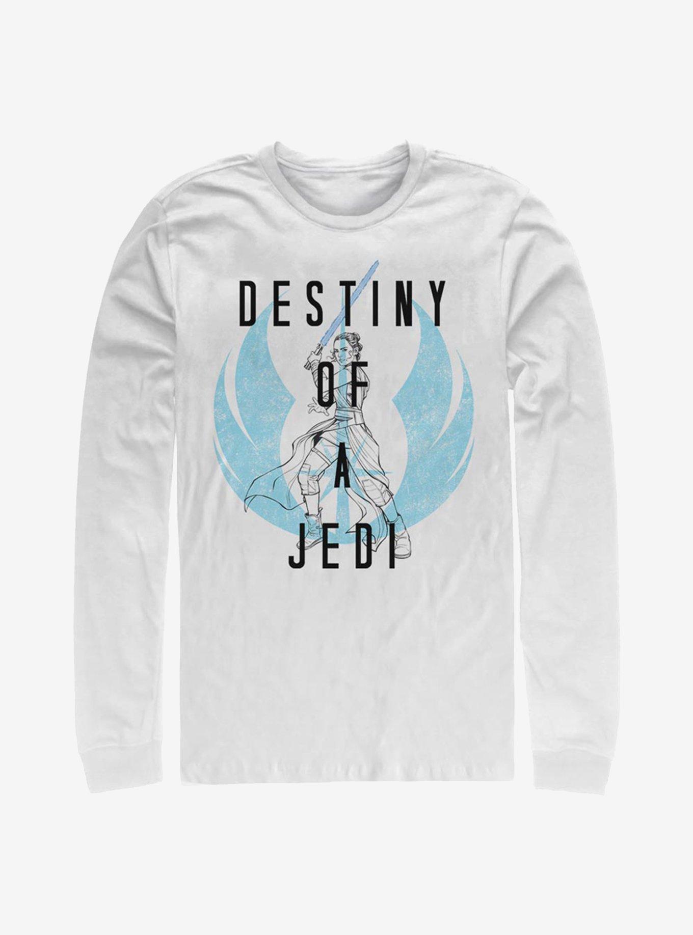 Star Wars: The Rise Of Skywalker Destiny Of A Jedi Long-Sleeve T-Shirt, WHITE, hi-res