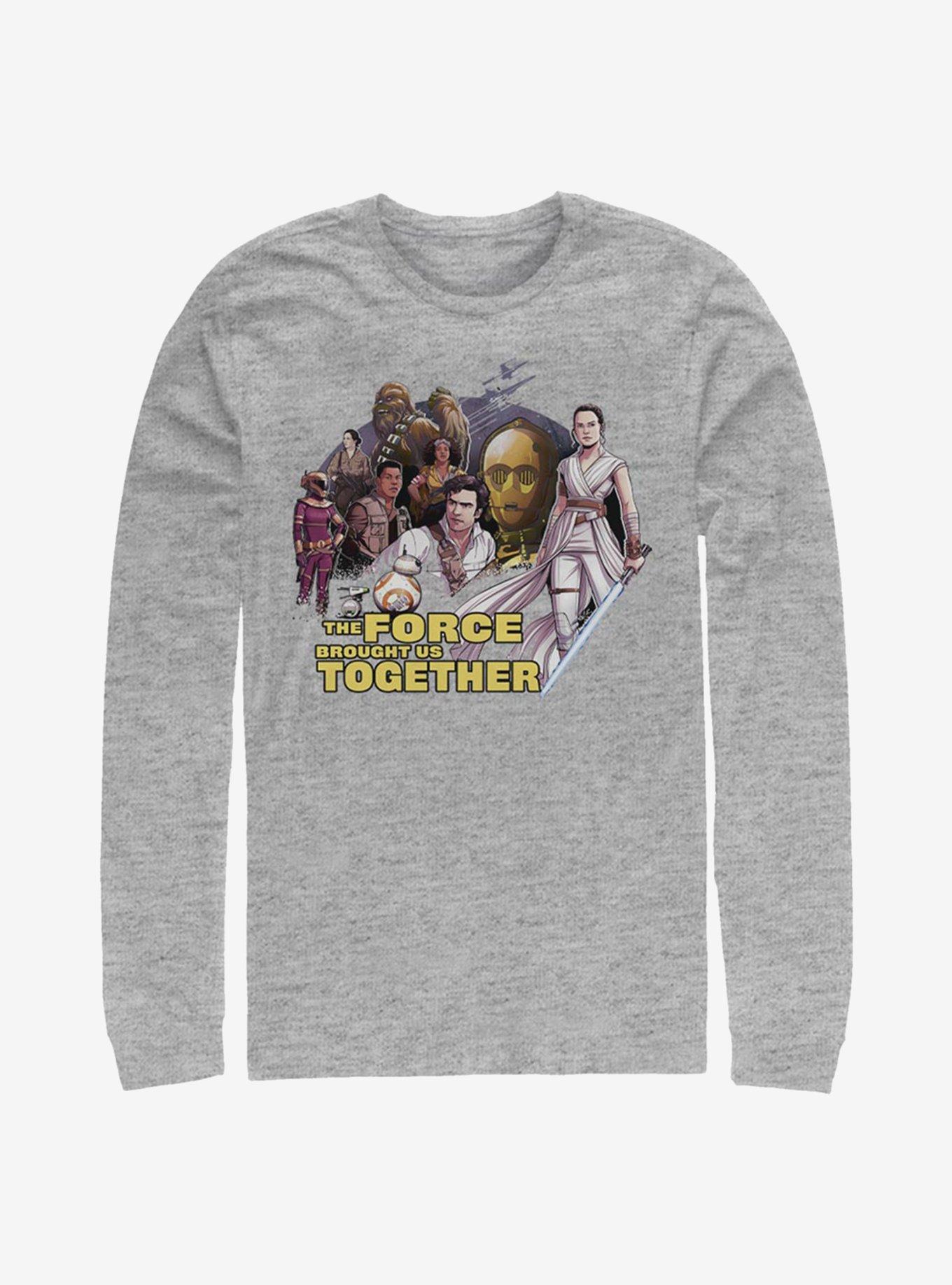 Star Wars: The Rise Of Skywalker Together Characters Long-Sleeve T-Shirt, ATH HTR, hi-res