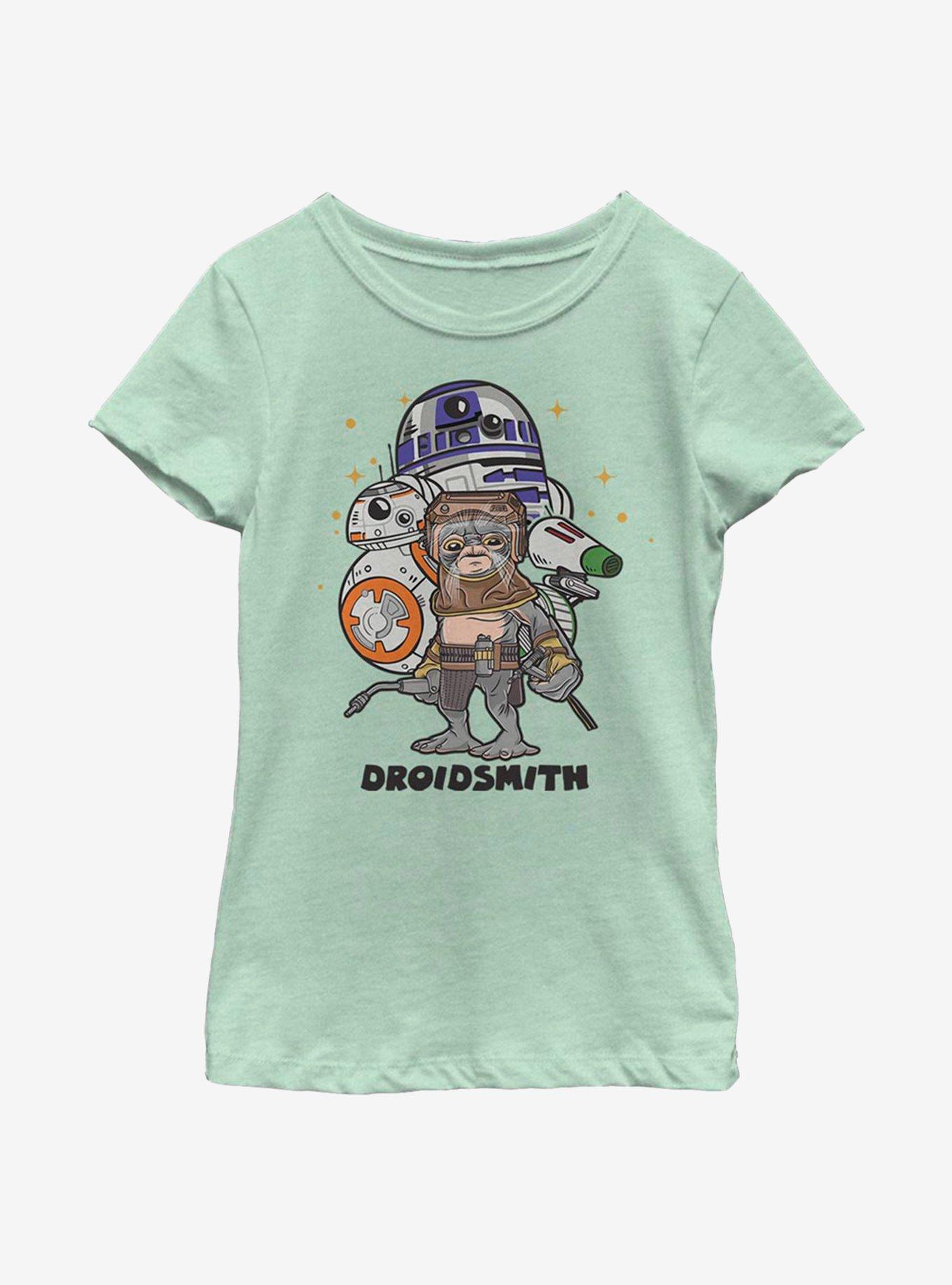 Star Wars: The Rise Of Skywalker Droidsmith Youth Girls T-Shirt, MINT, hi-res