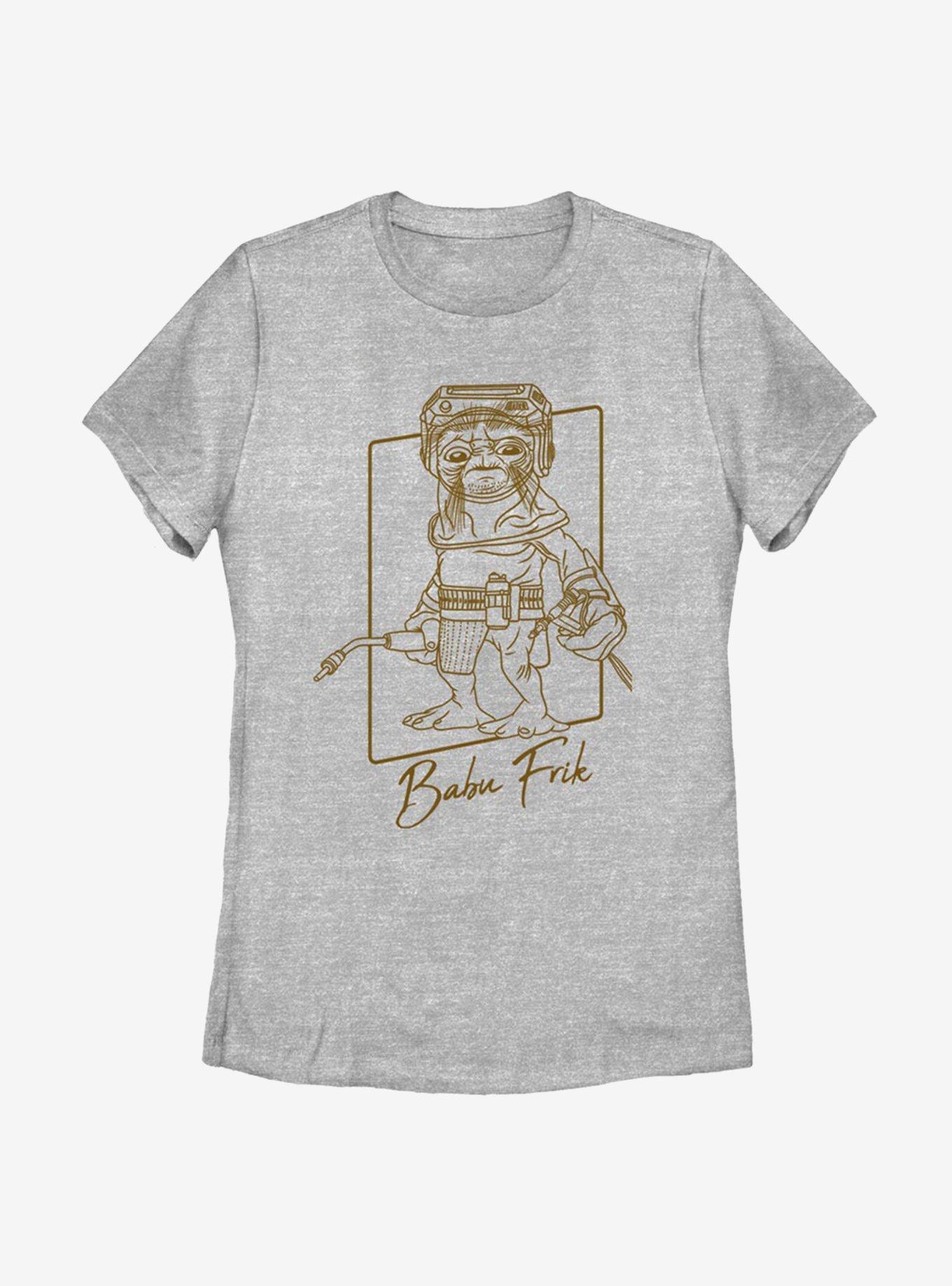 Star Wars: The Rise Of Skywalker Babu Outline Womens T-Shirt, ATH HTR, hi-res