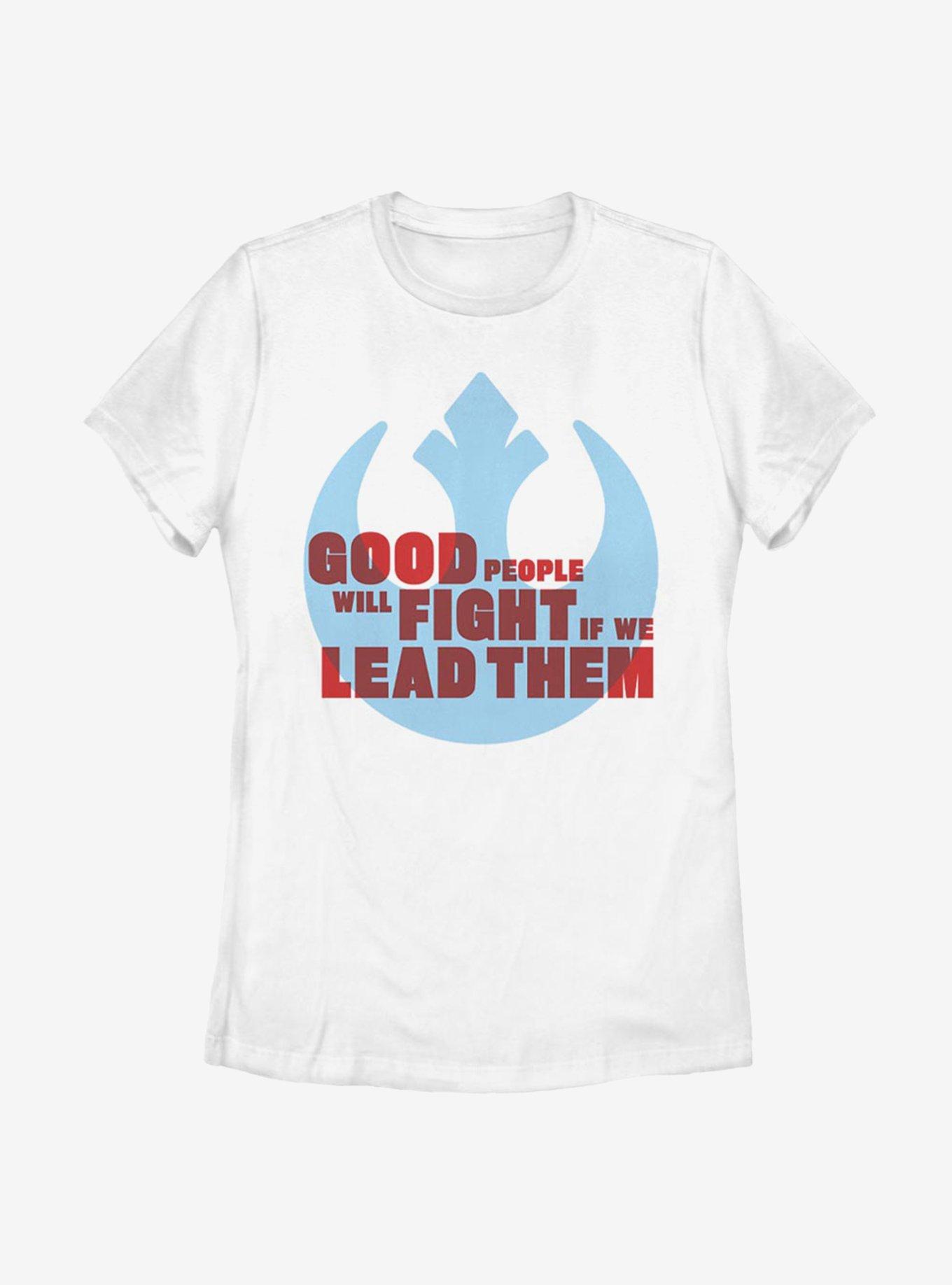 Star Wars: The Rise Of Skywalker Rebel Leader Words Womens T-Shirt, , hi-res
