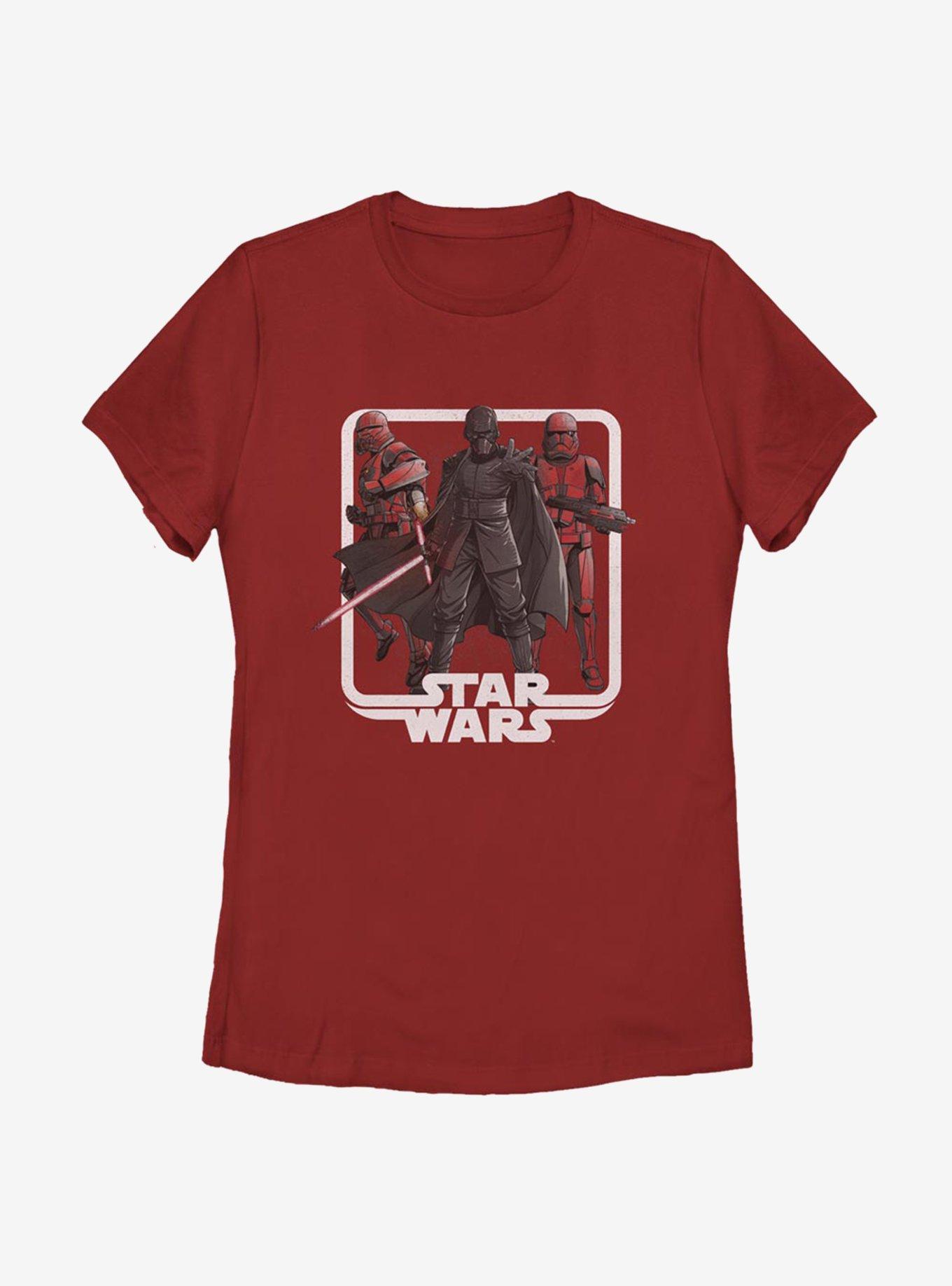Star Wars: The Rise Of Skywalker Vindication Womens T-Shirt, RED, hi-res