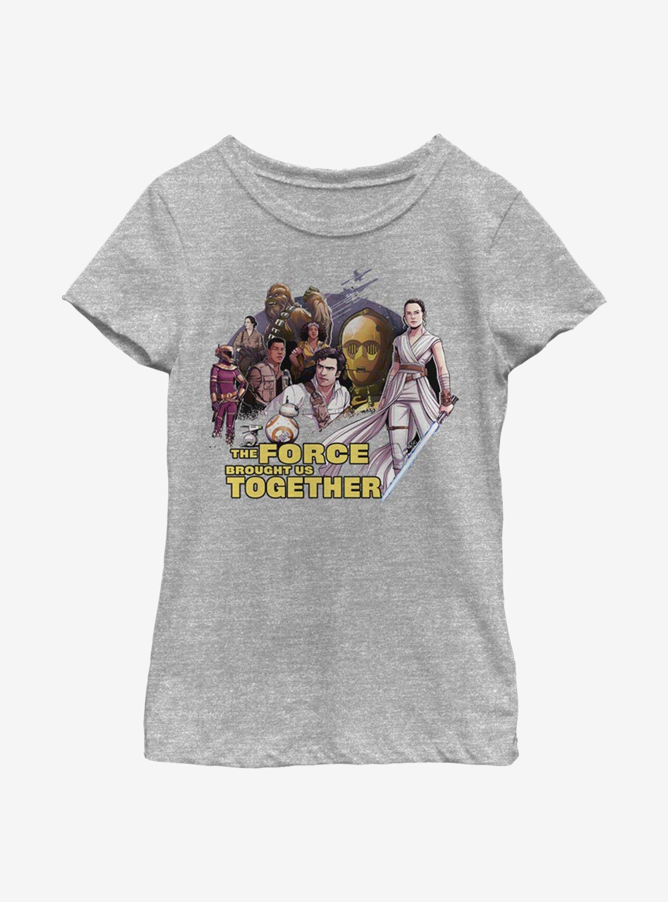 Star Wars: The Rise Of Skywalker Together Characters Youth Girls T-Shirt, , hi-res