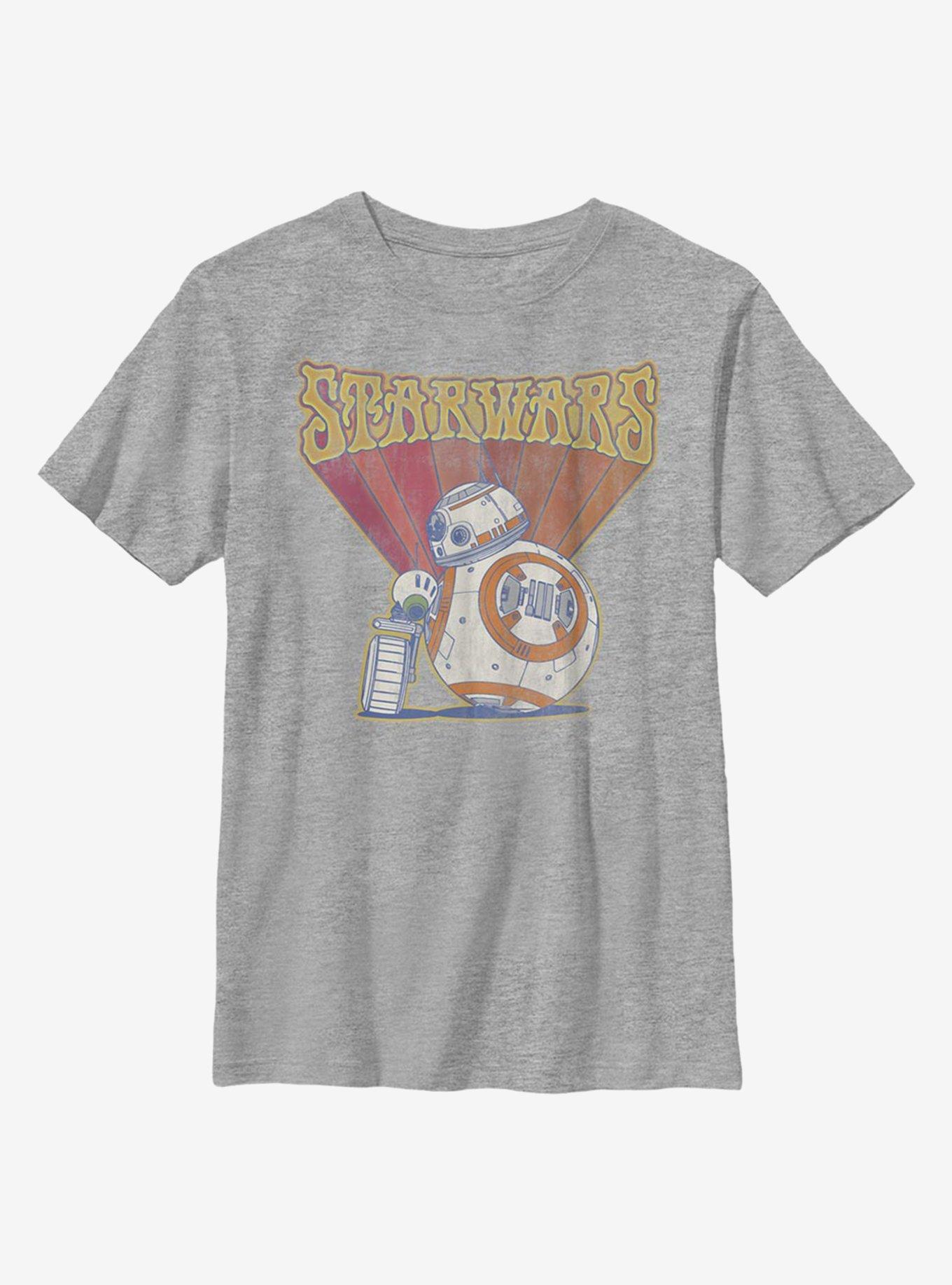 Star Wars: The Rise Of Skywalker BB-8 Retro Youth T-Shirt, ATH HTR, hi-res