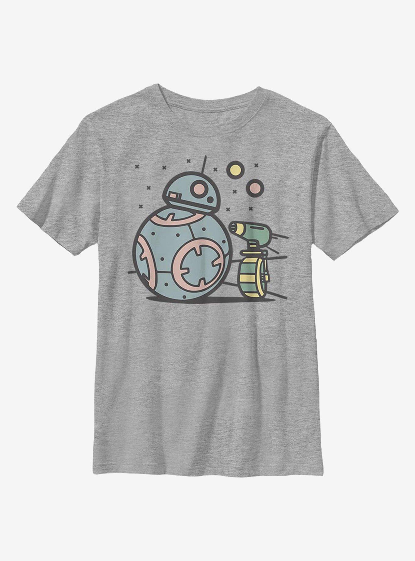 Star Wars: The Rise Of Skywalker Droid Team Youth T-Shirt, ATH HTR, hi-res