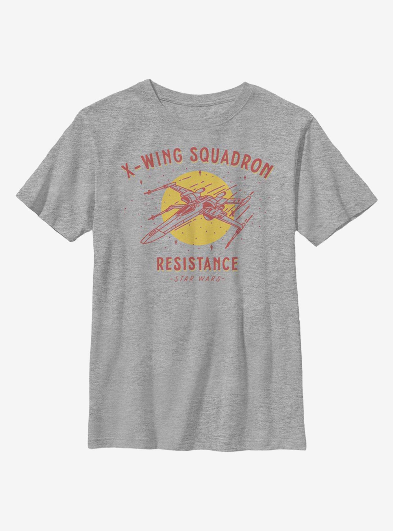 Star Wars: The Rise Of Skywalker X-Wing Resistance Youth T-Shirt, ATH HTR, hi-res